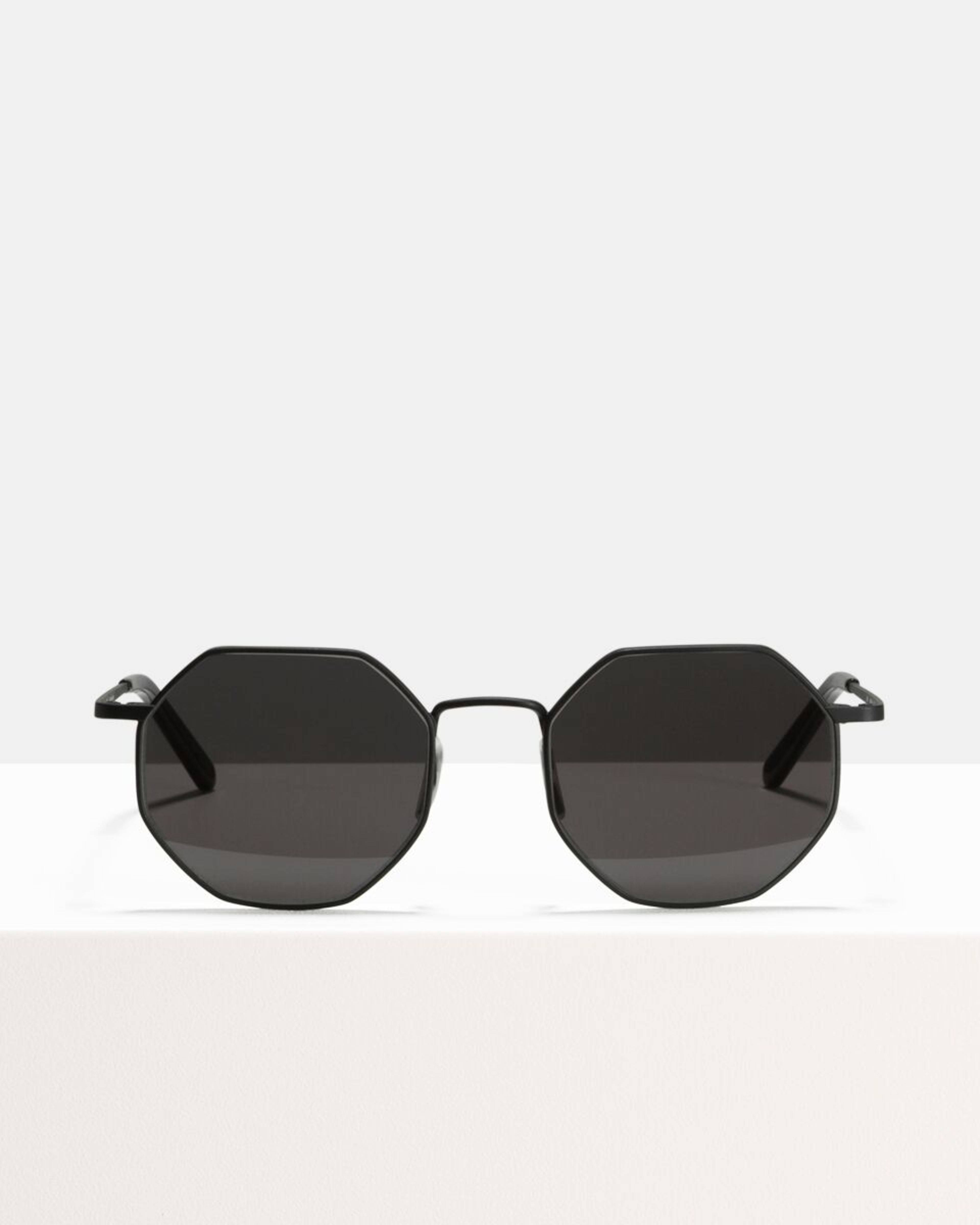 Ace & Tate Sunglasses | hexagonal acetaat in Zwart