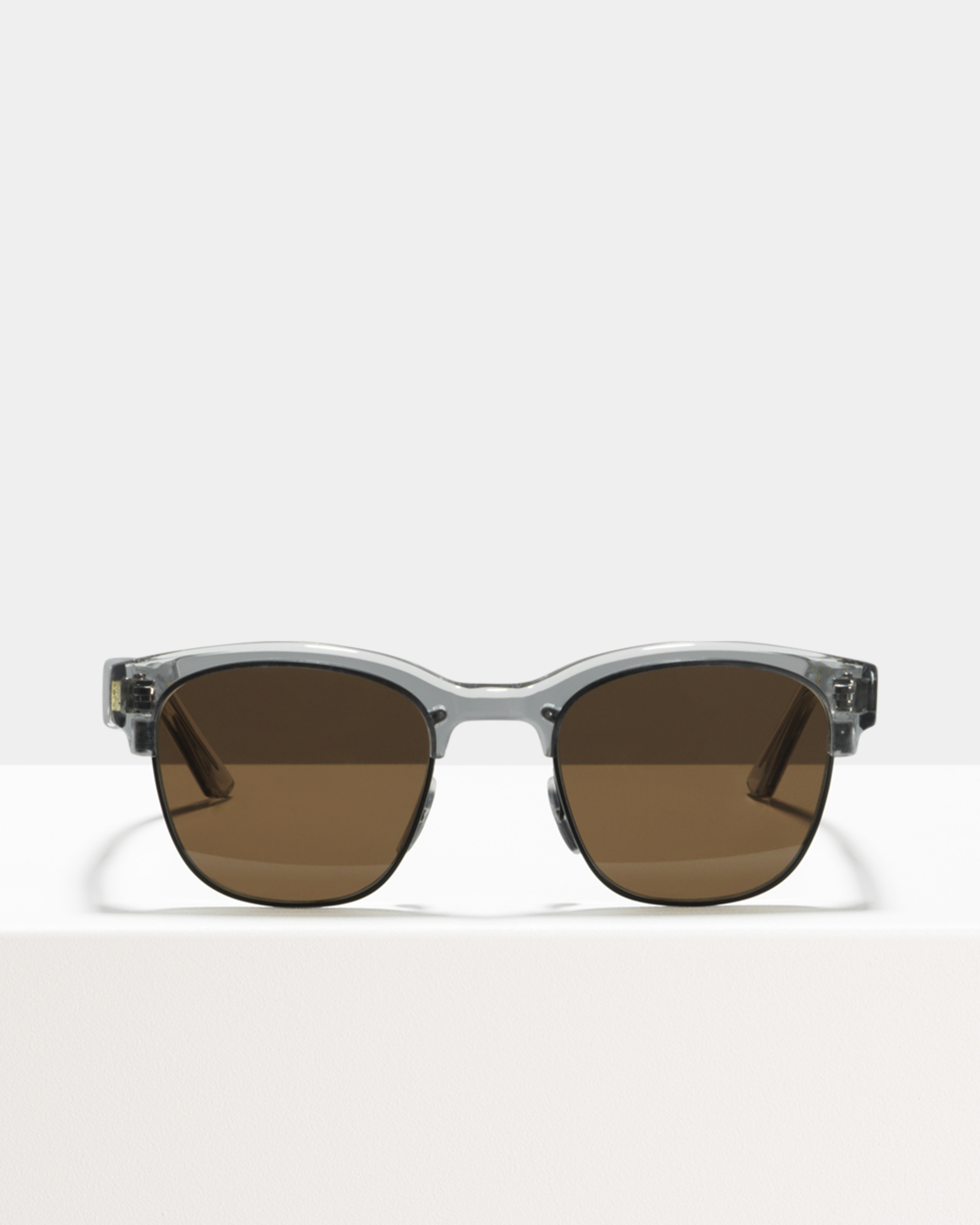 Ace & Tate Sunglasses | vierkant metaal in Zwart, Doorzichtig, Grijs