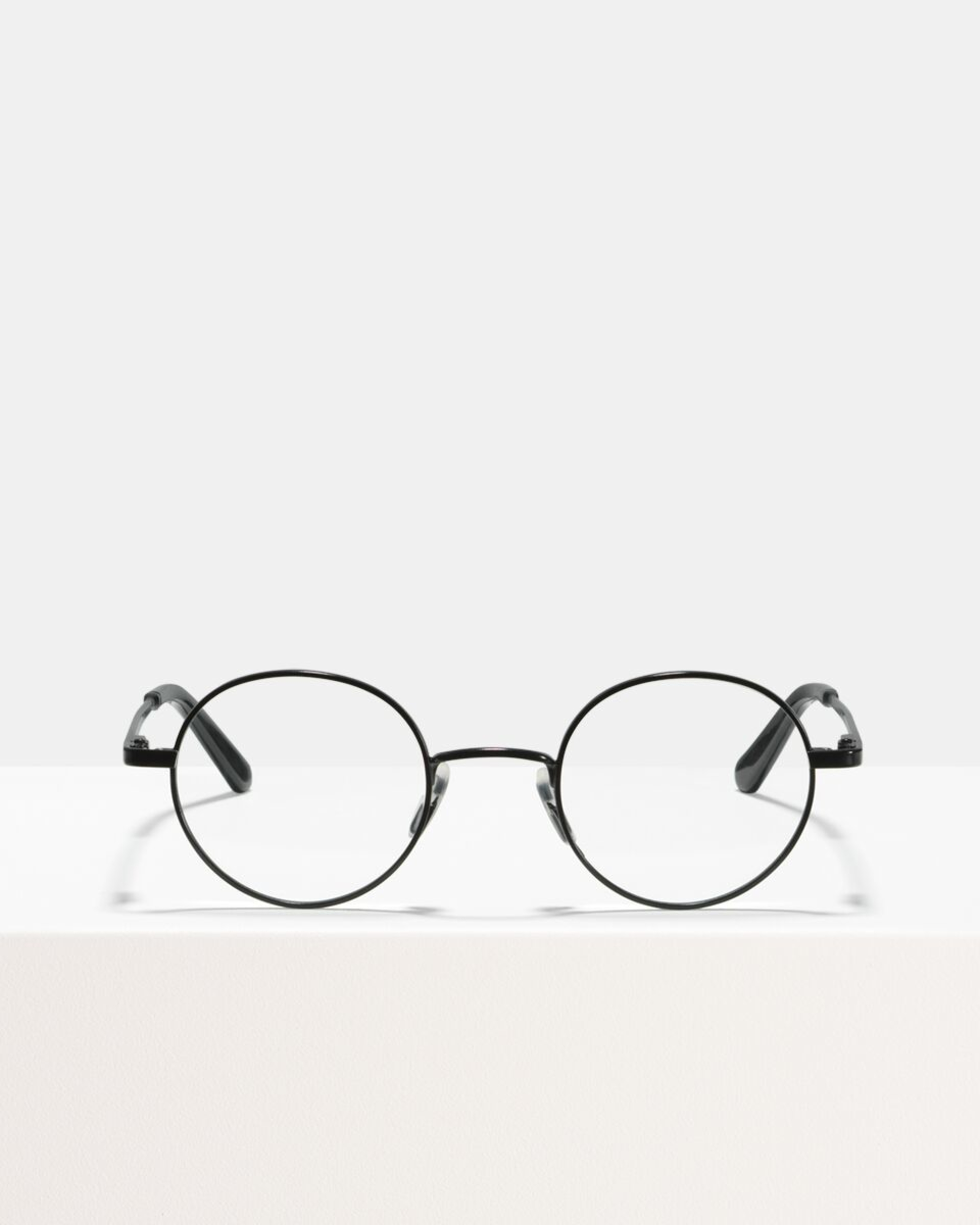 Ace & Tate Glasses | rond metaal in Zwart