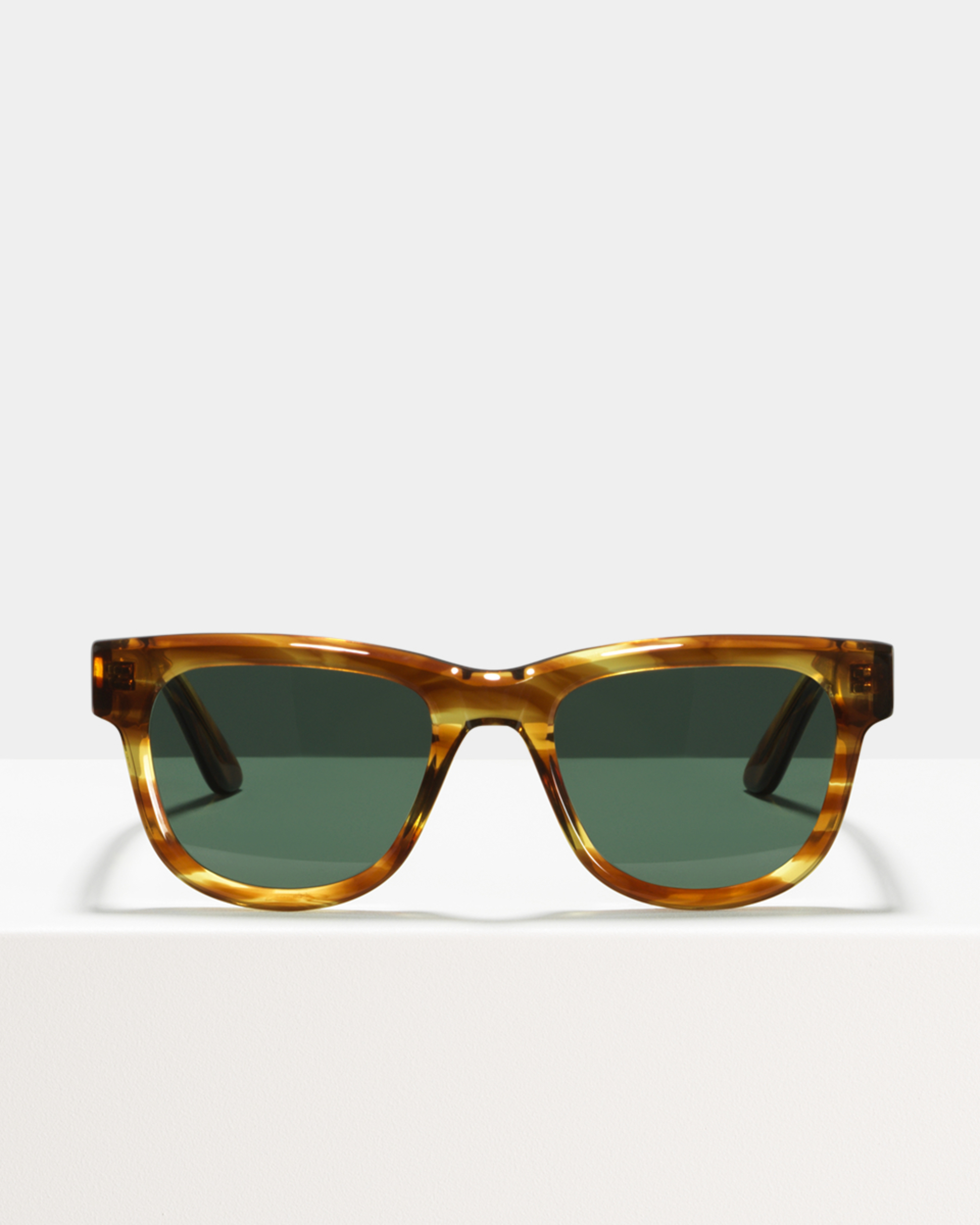 Ace & Tate Sunglasses | rectangle acetate in Brown, Orange