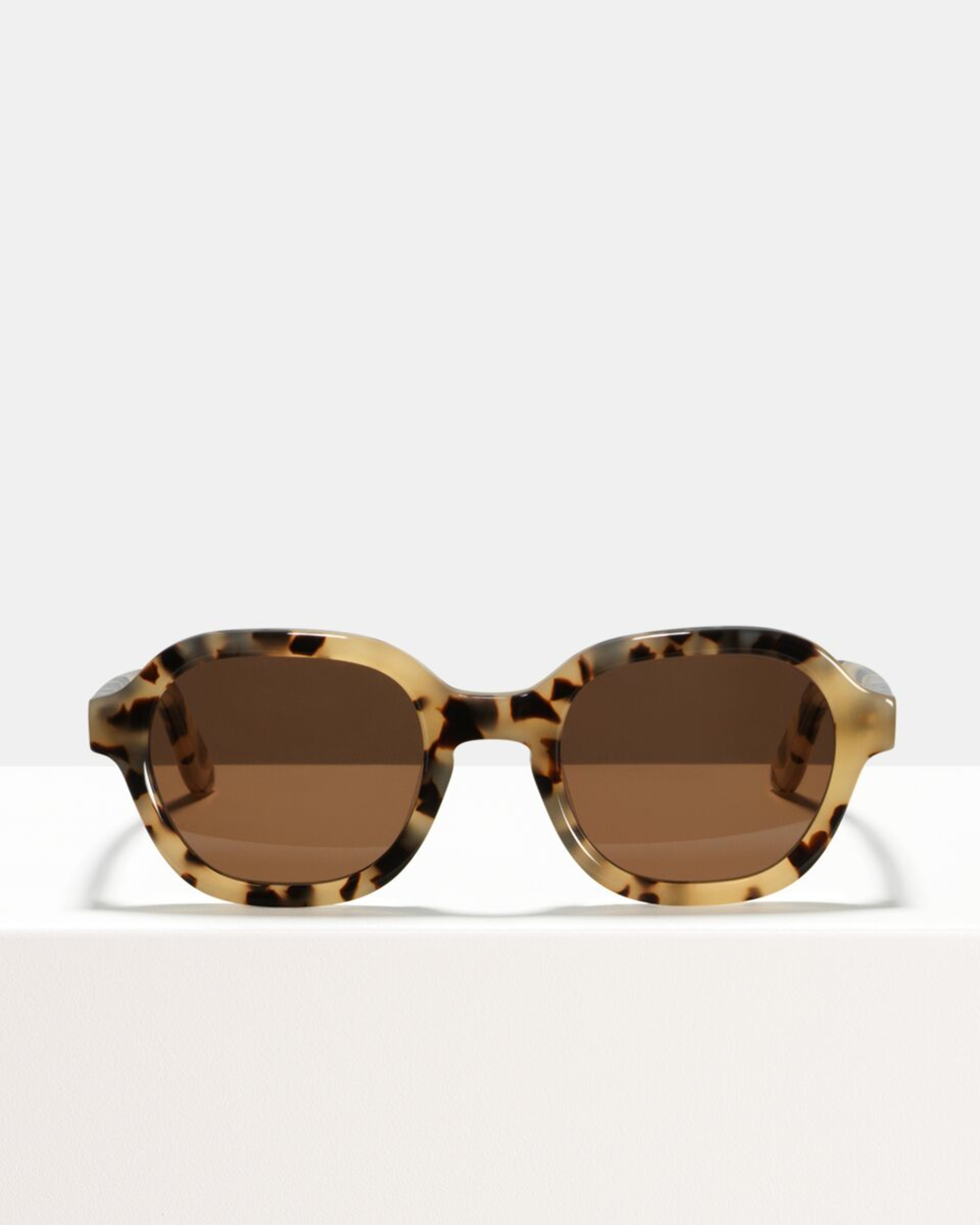Ace & Tate Sunglasses | square acetate in Beige