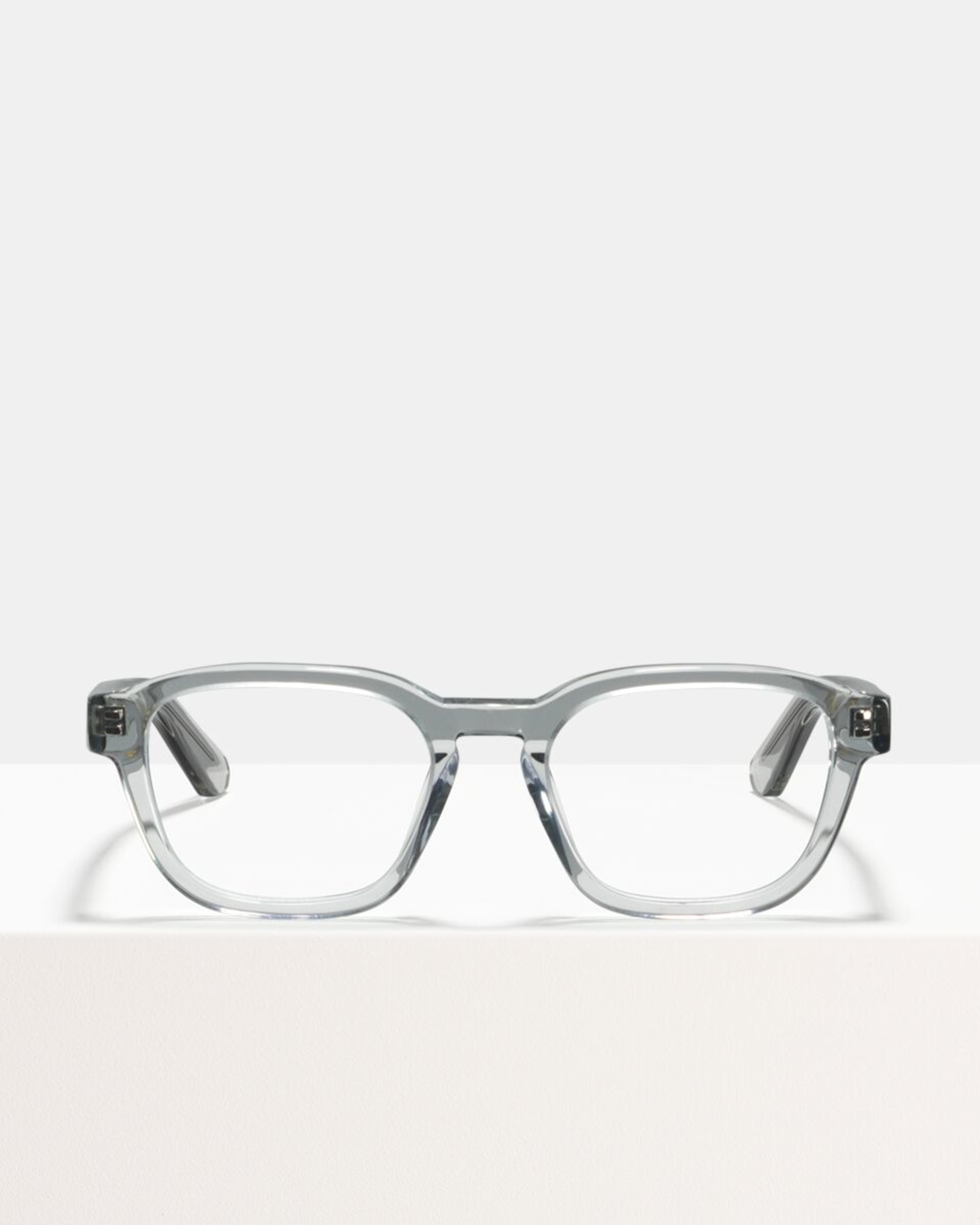 Ace & Tate Glasses | rechthoek acetaat in Doorzichtig, Grijs