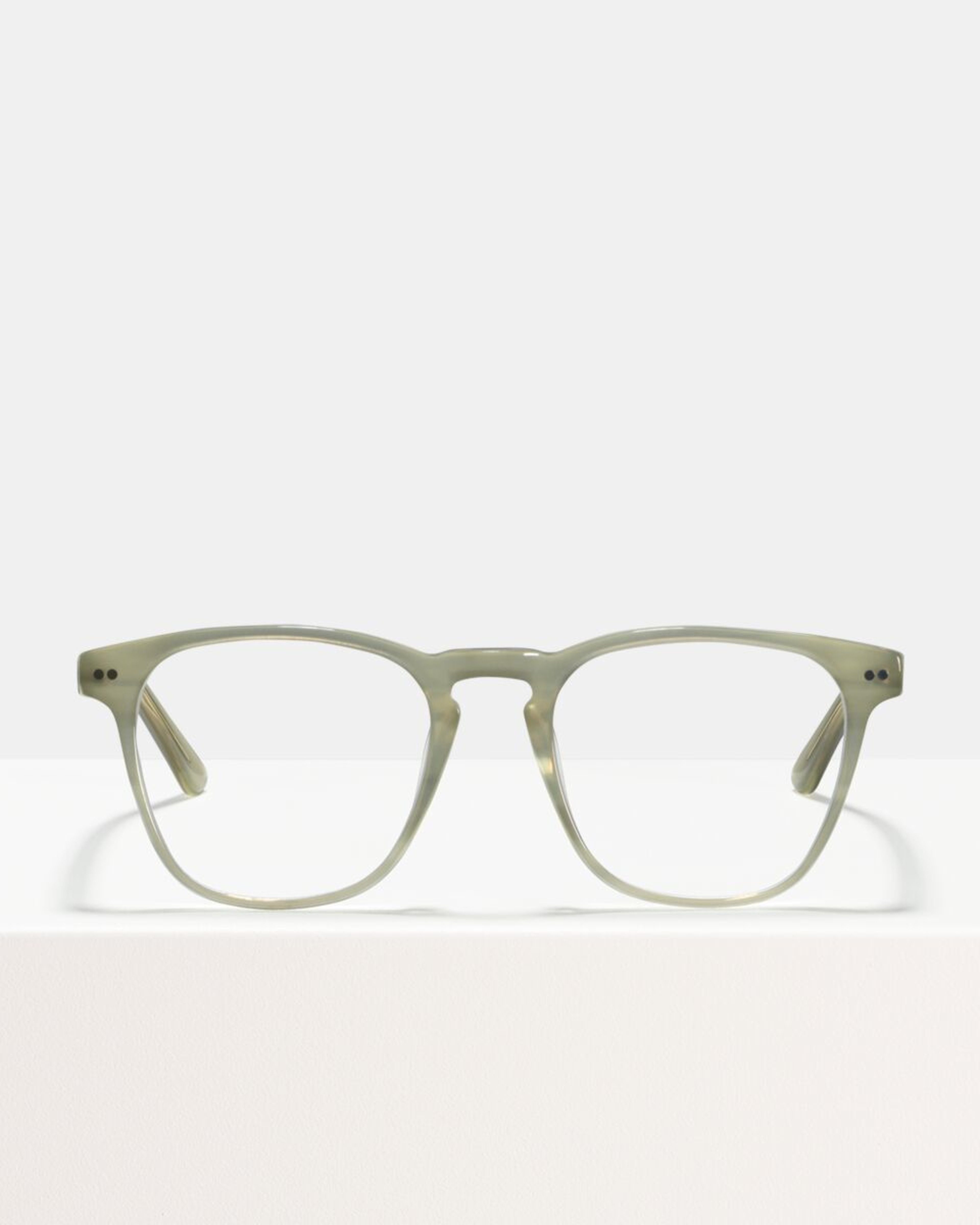 Ace & Tate Glasses | vierkant acetaat in Grijs, Wit