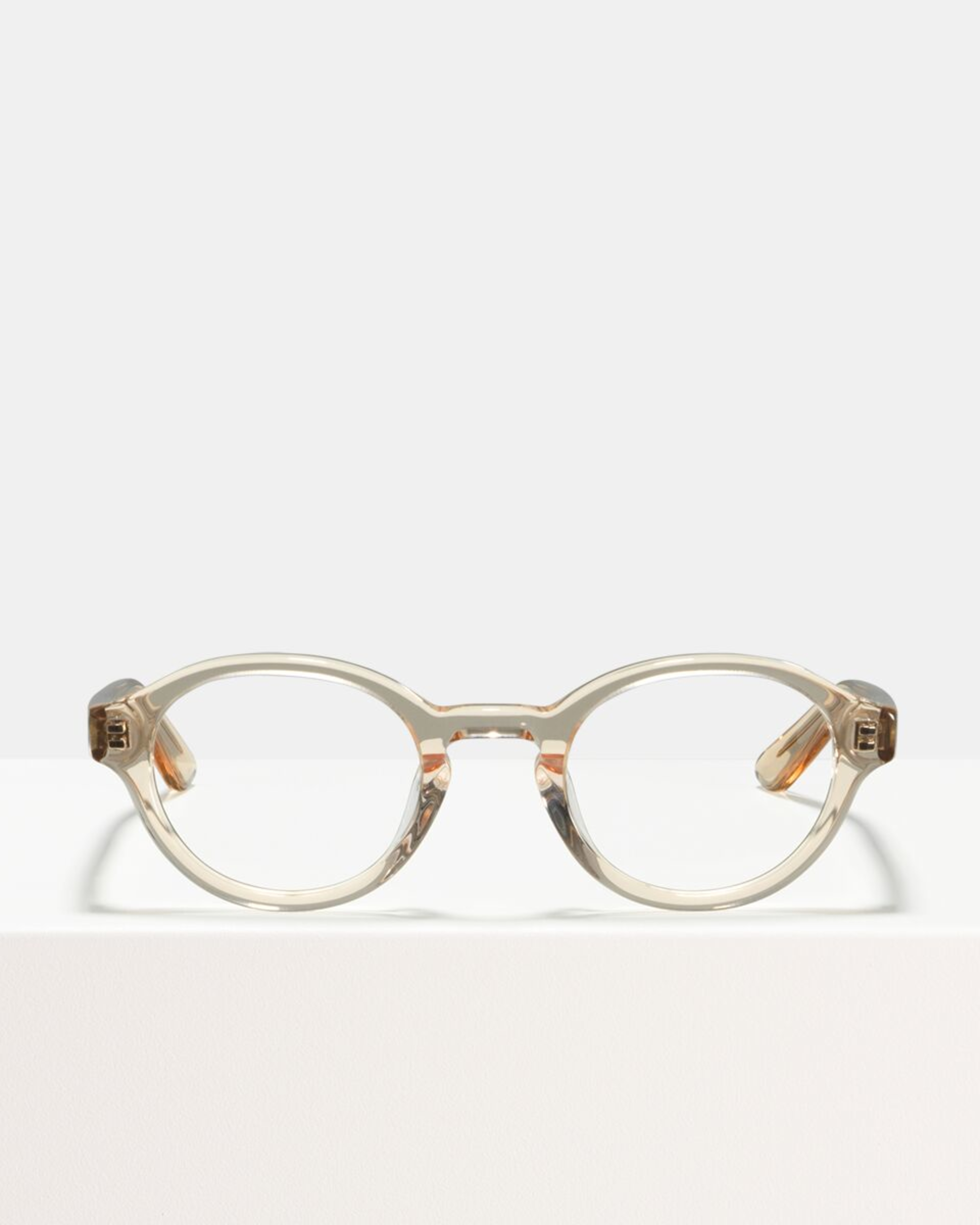 Ace & Tate Glasses | oval acetate in Clear