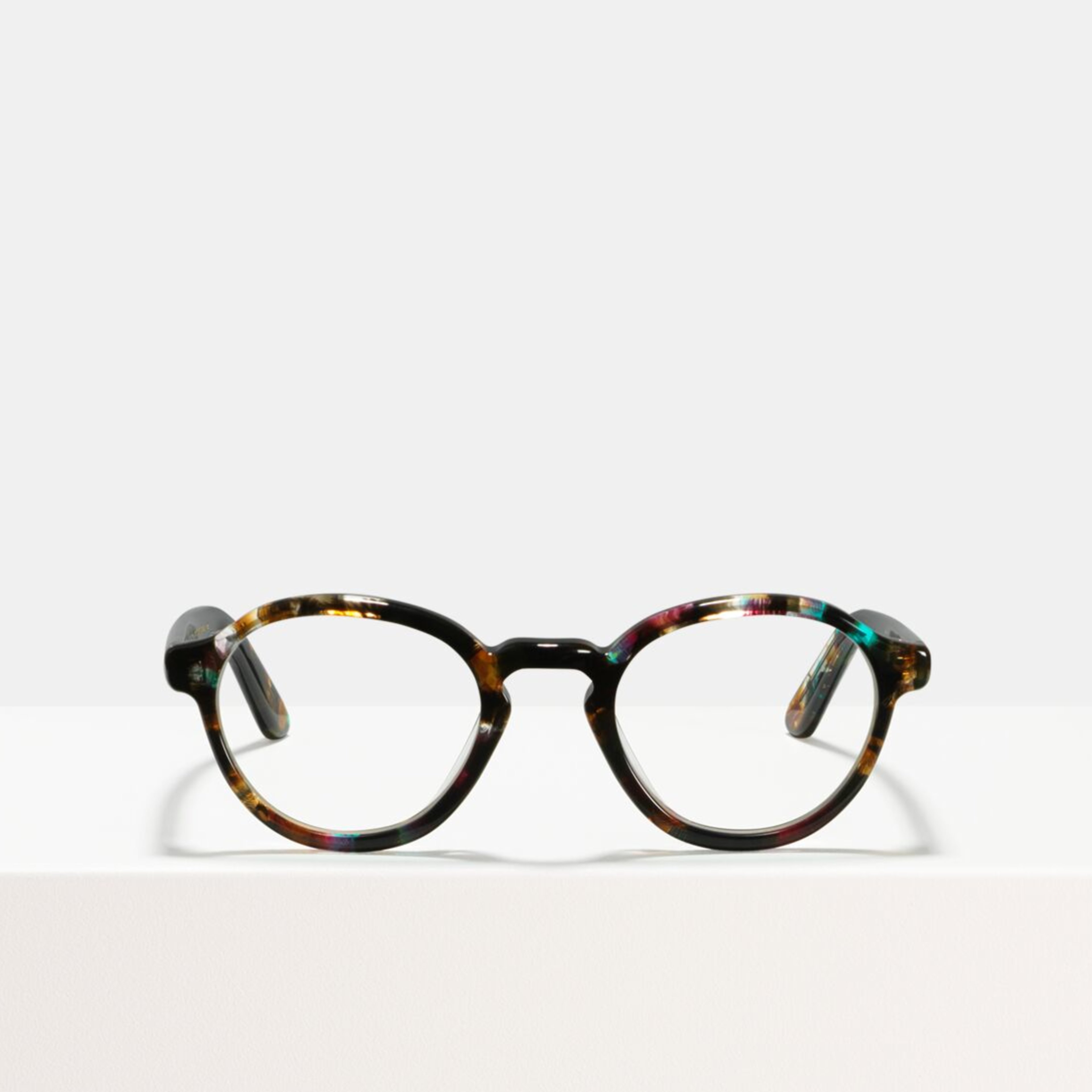 Ace & Tate Glasses | round acetate in Black, Blue, Brown, Pink