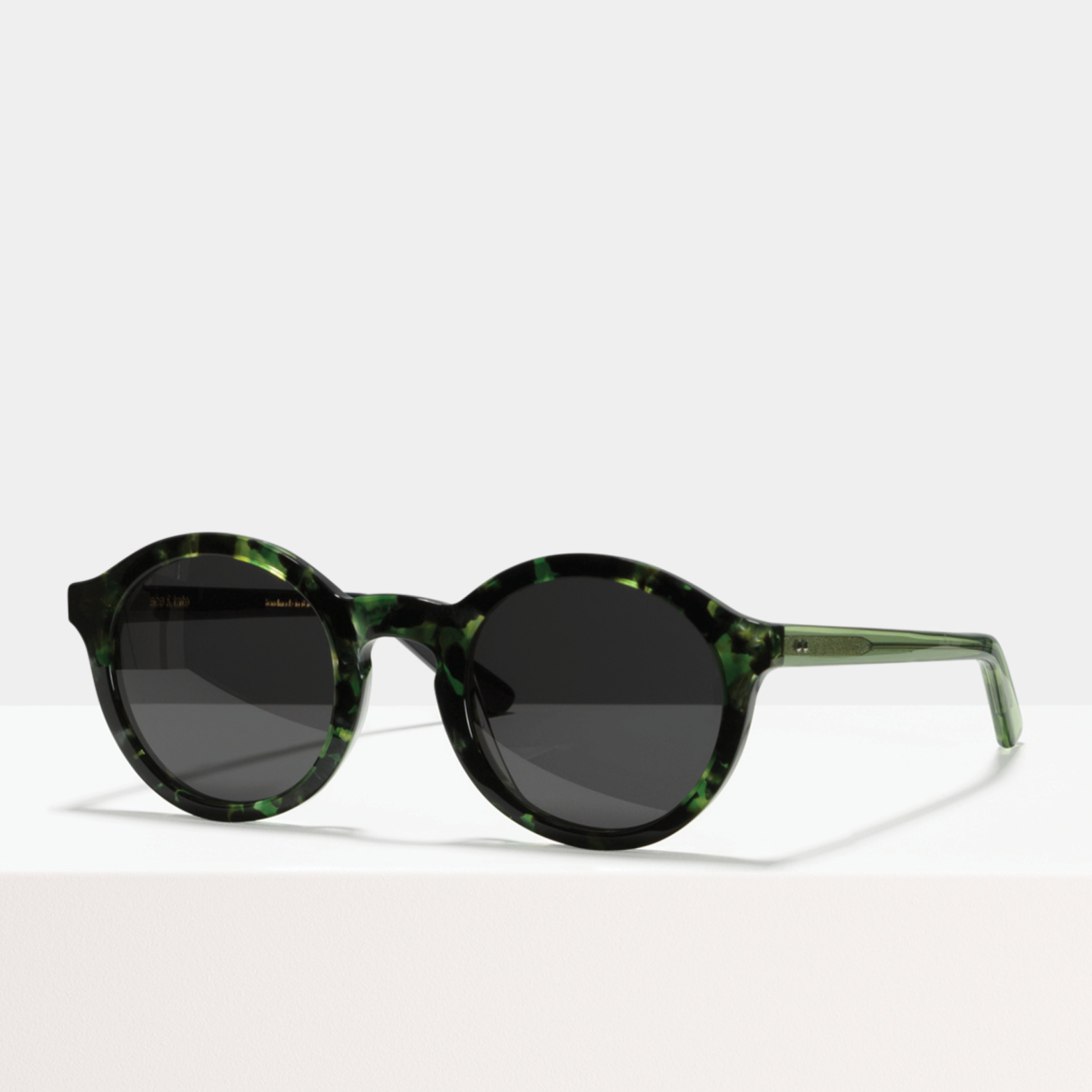 Ace & Tate Sunglasses | round acetate in Green