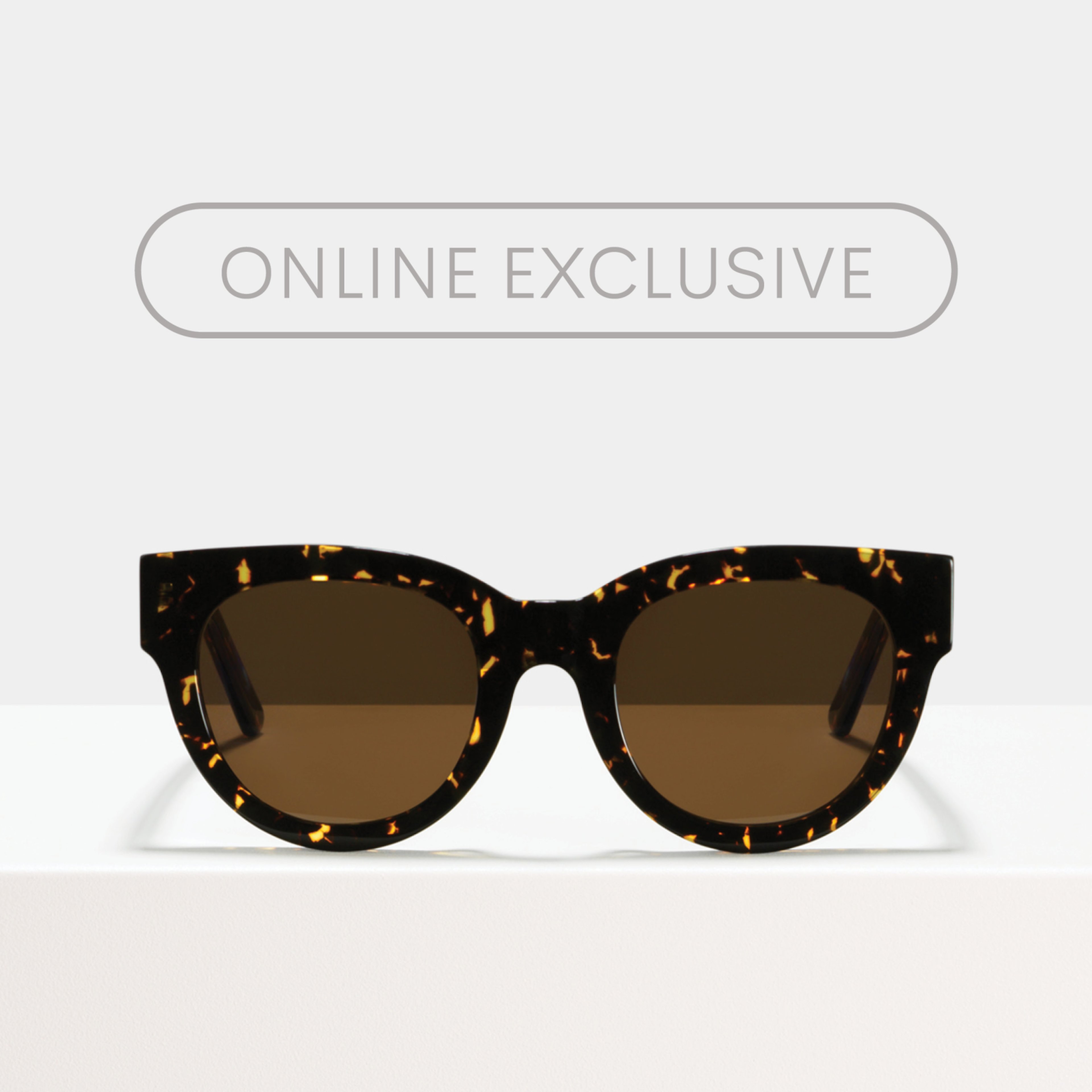 Ace & Tate Sunglasses | round acetate in Black, Blue, Brown, Pink