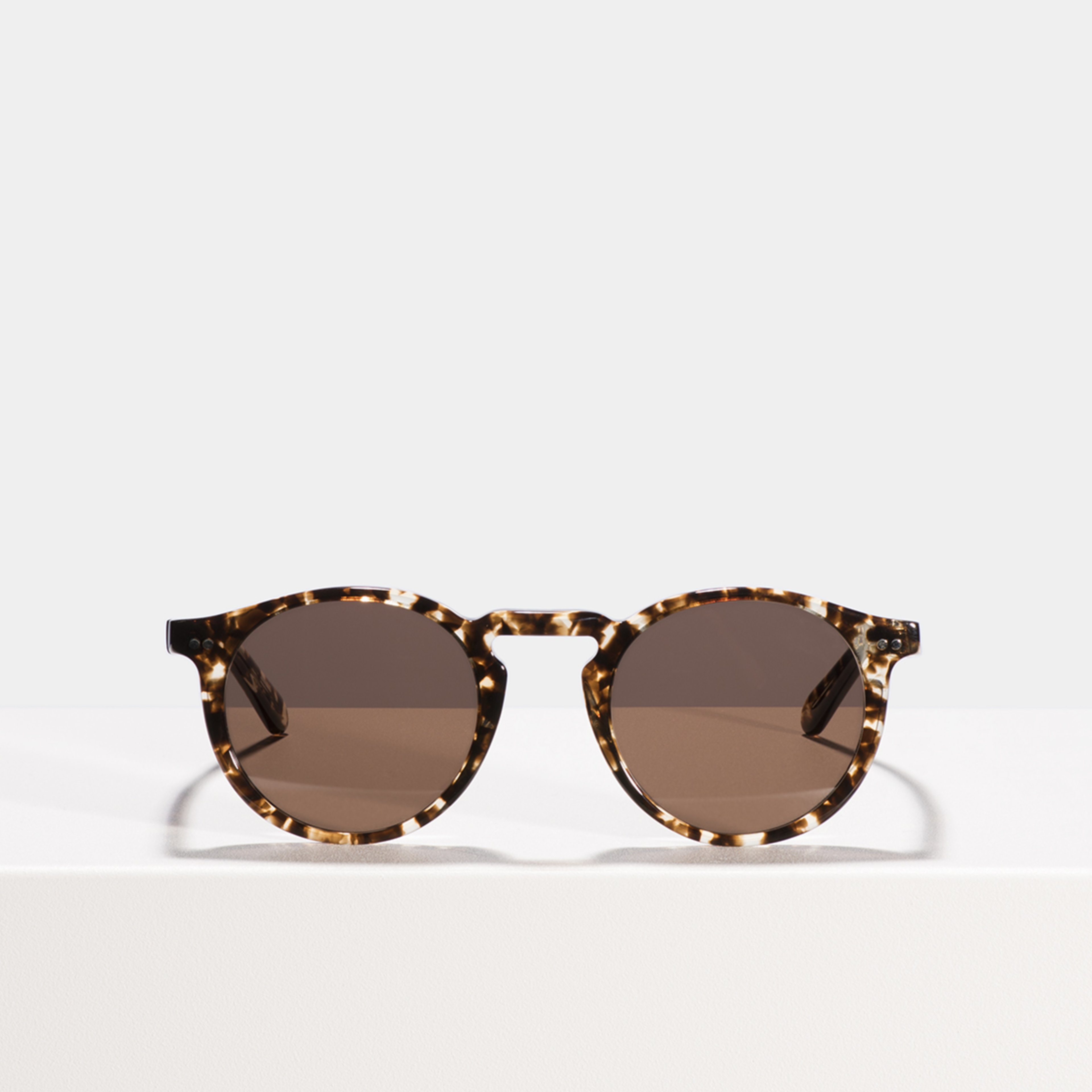 Ace & Tate Sunglasses | round acetate in Brown