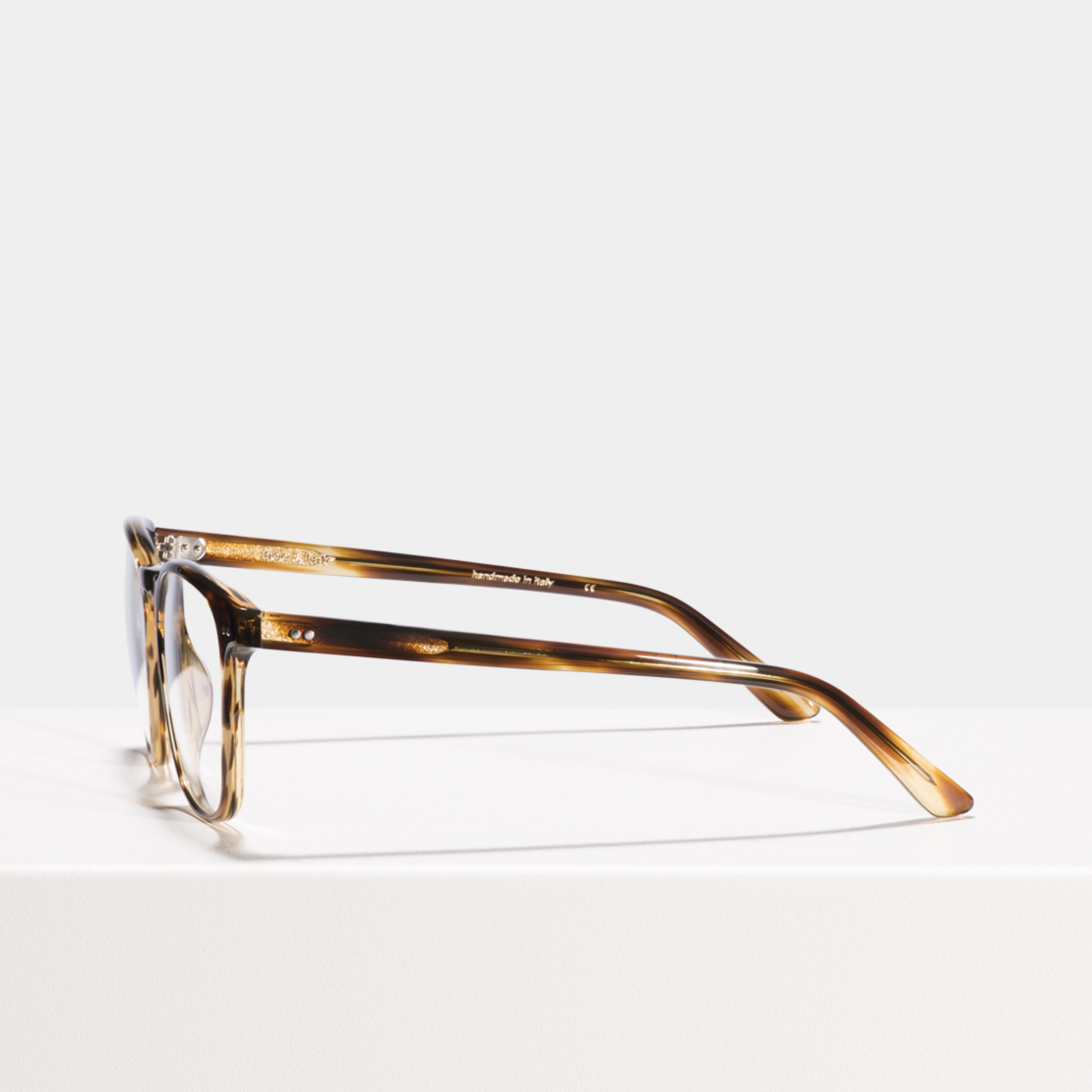 Ace & Tate Glasses | cuadrada acetato in Marrón, Naranja