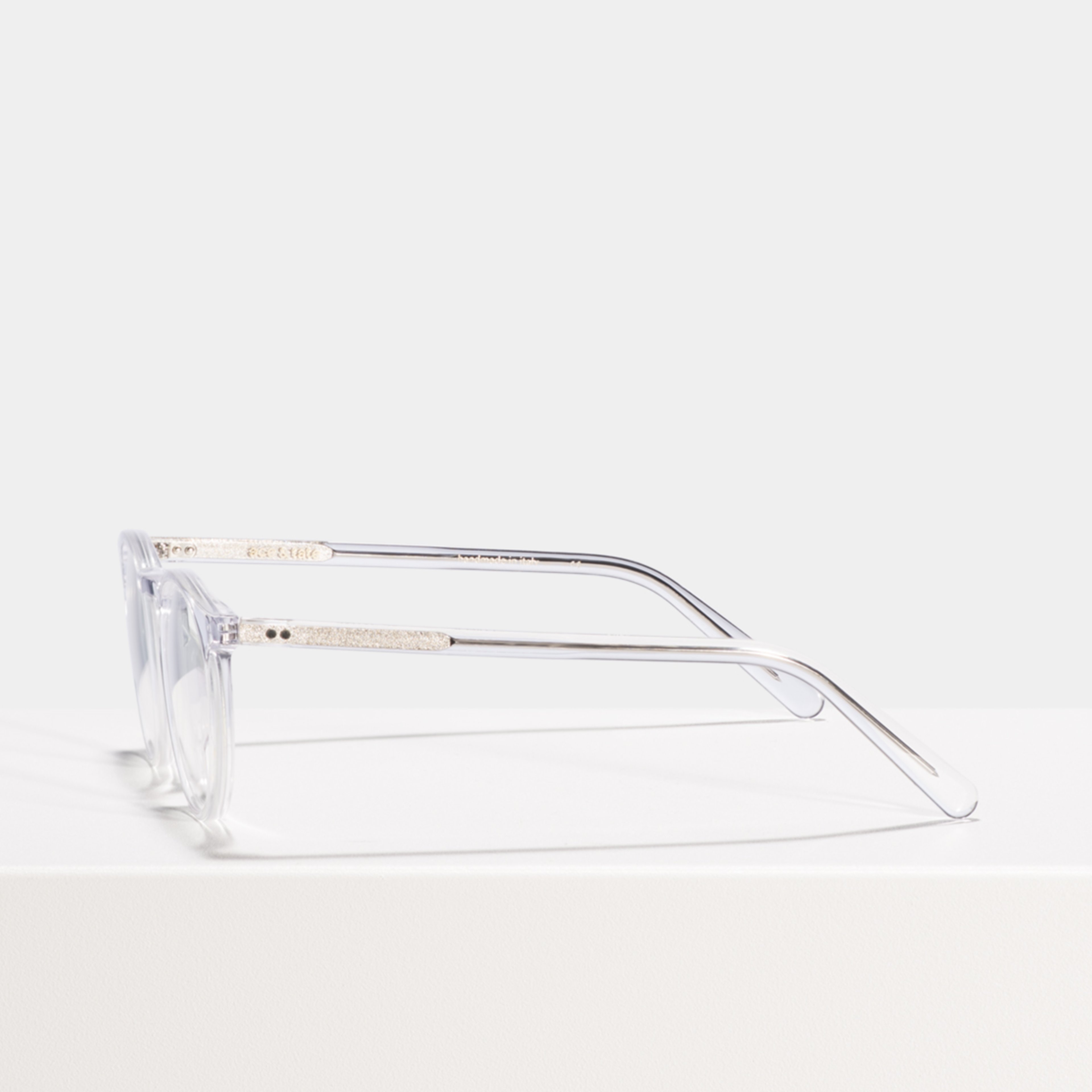 Ace & Tate Glasses | redonda acetato in Transparente