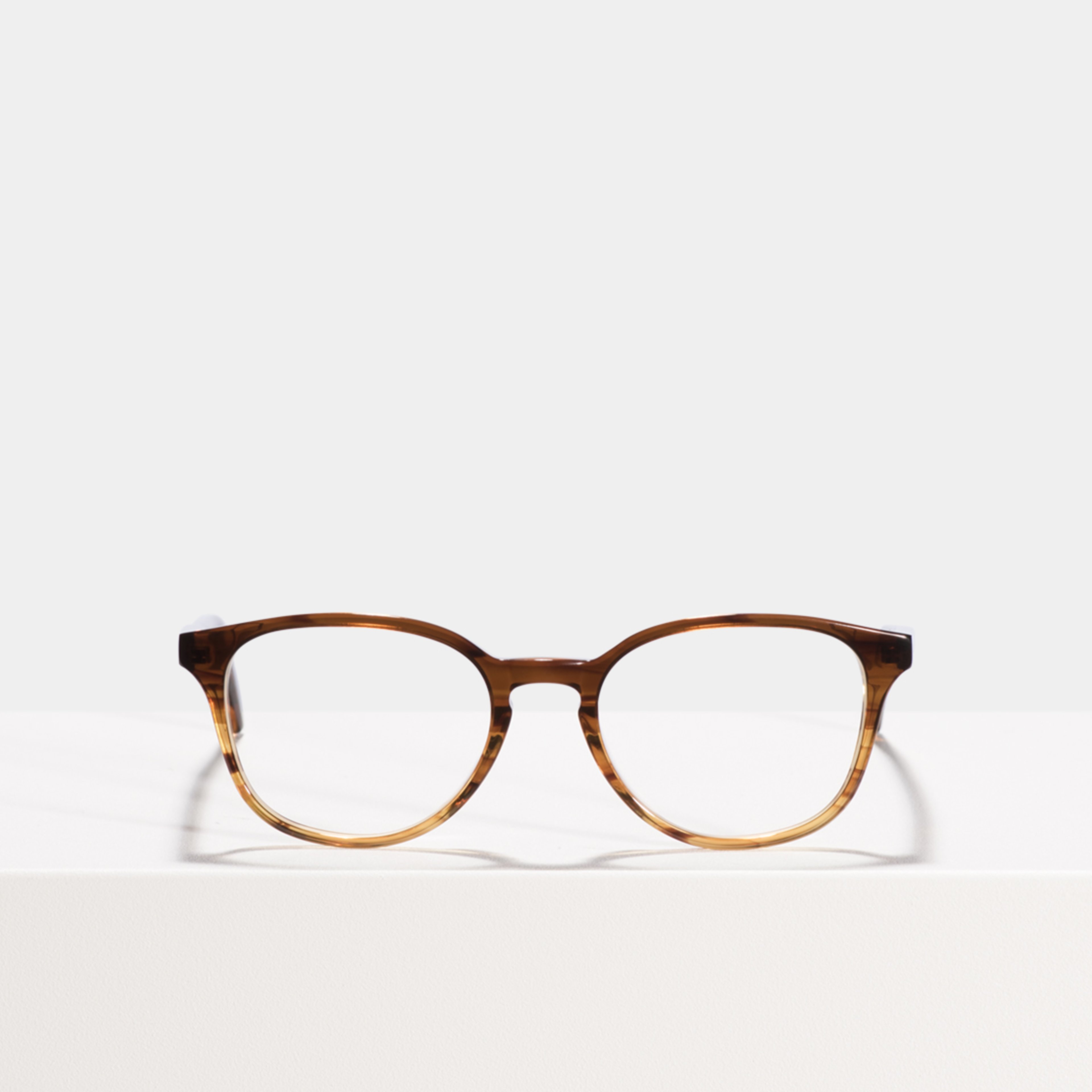 Ace & Tate Glasses | oval acetate in Brown, Orange
