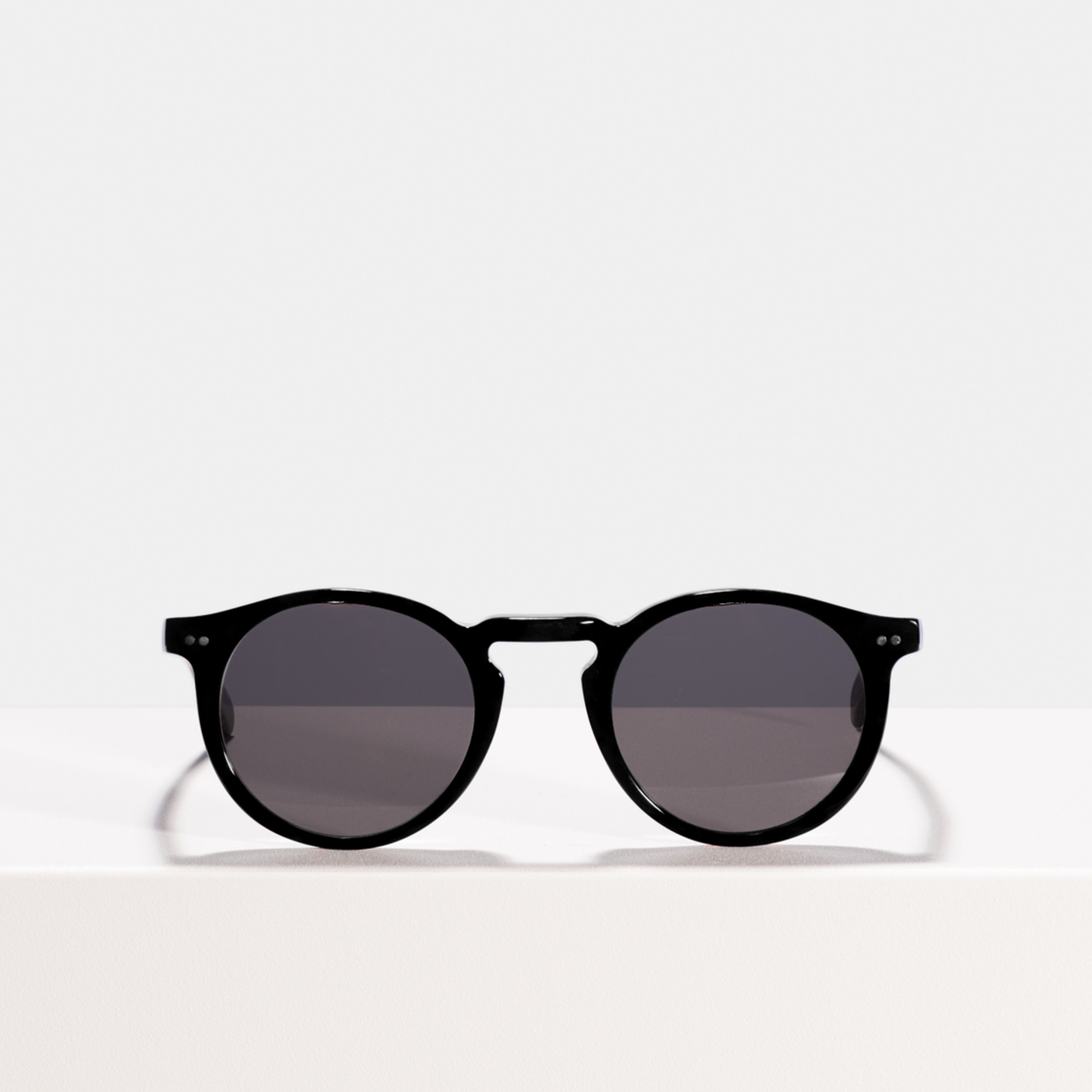 Ace & Tate Sunglasses | round acetate in Black