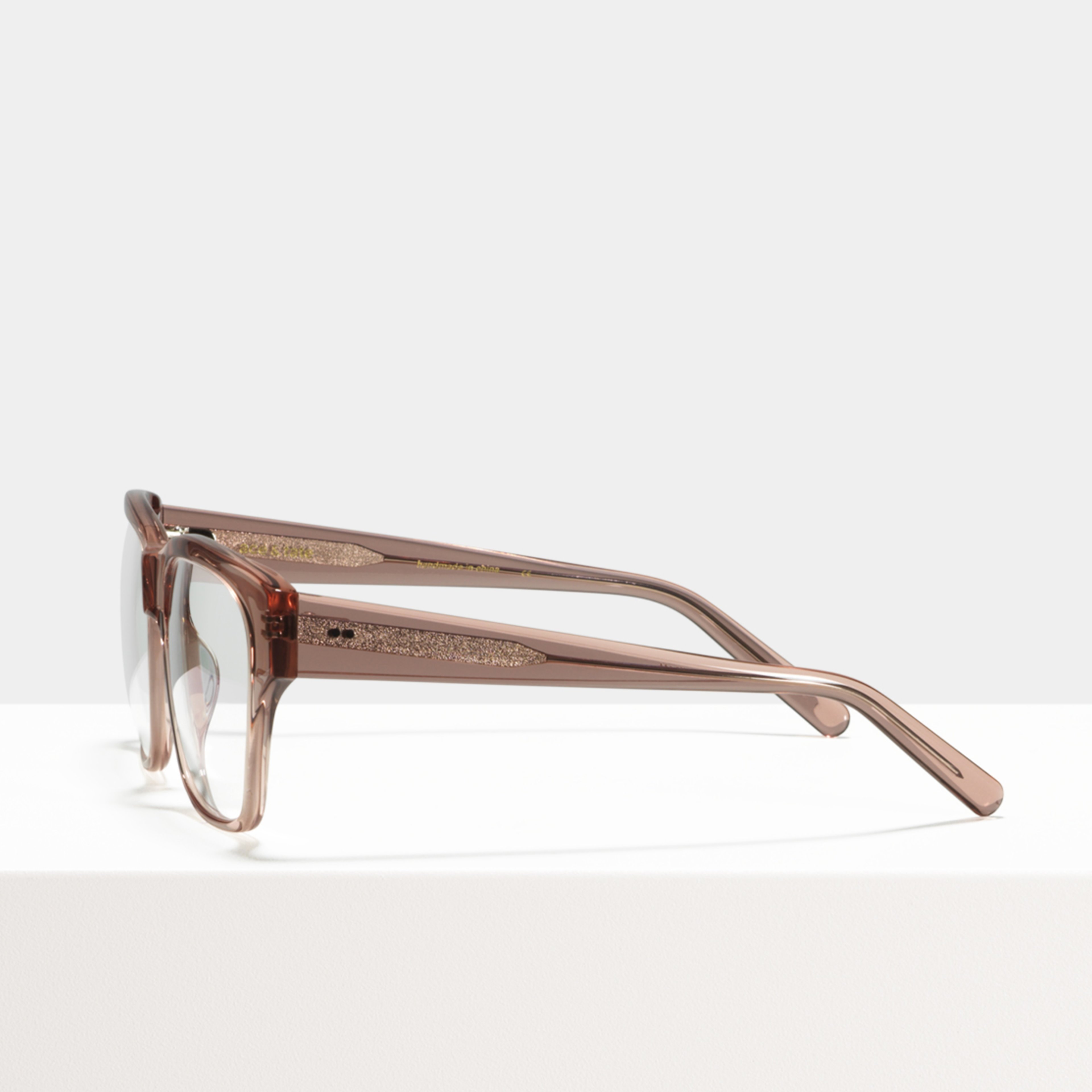 Ace & Tate Glasses | square acetate in Pink
