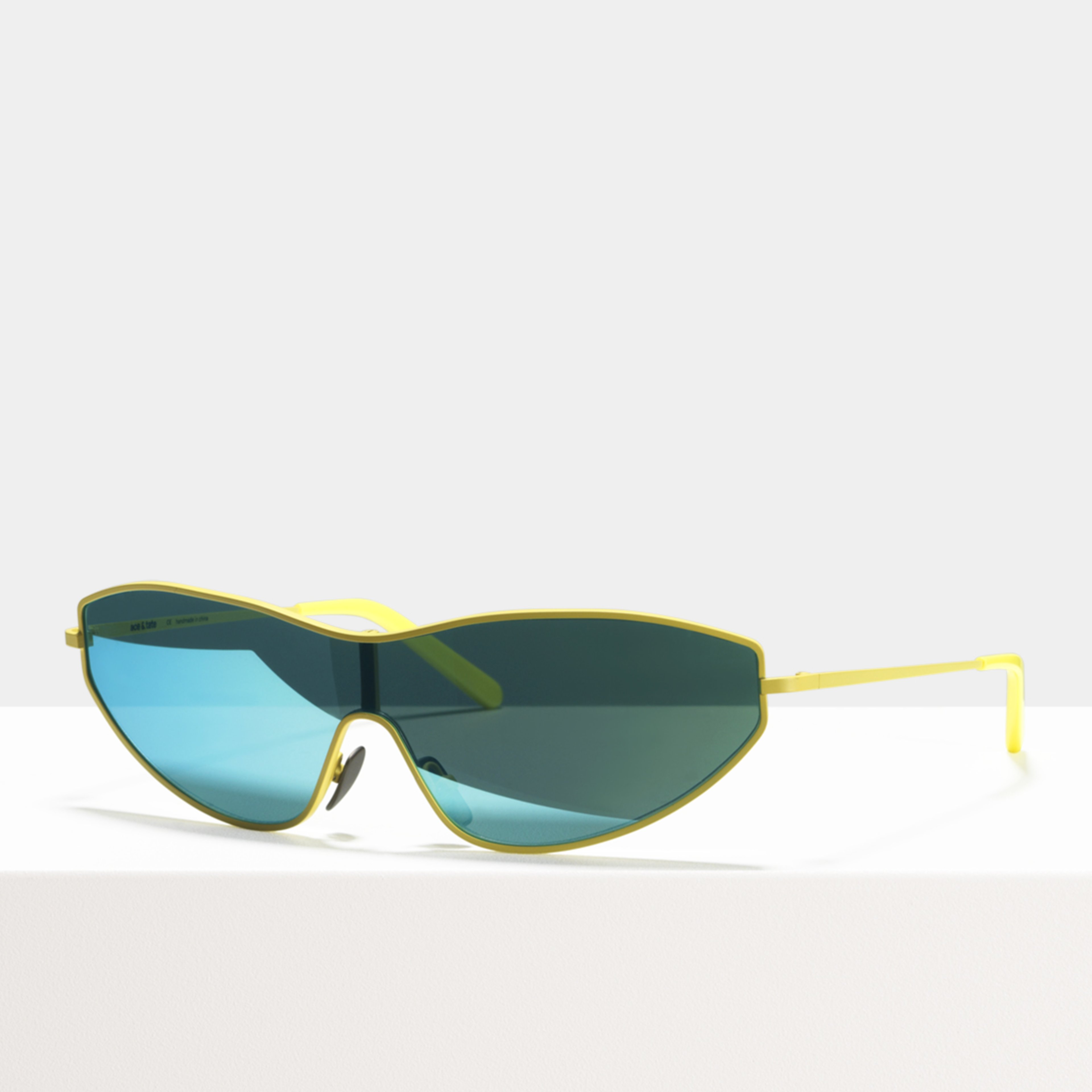 Ace & Tate Sunglasses | rectangle metal in Yellow