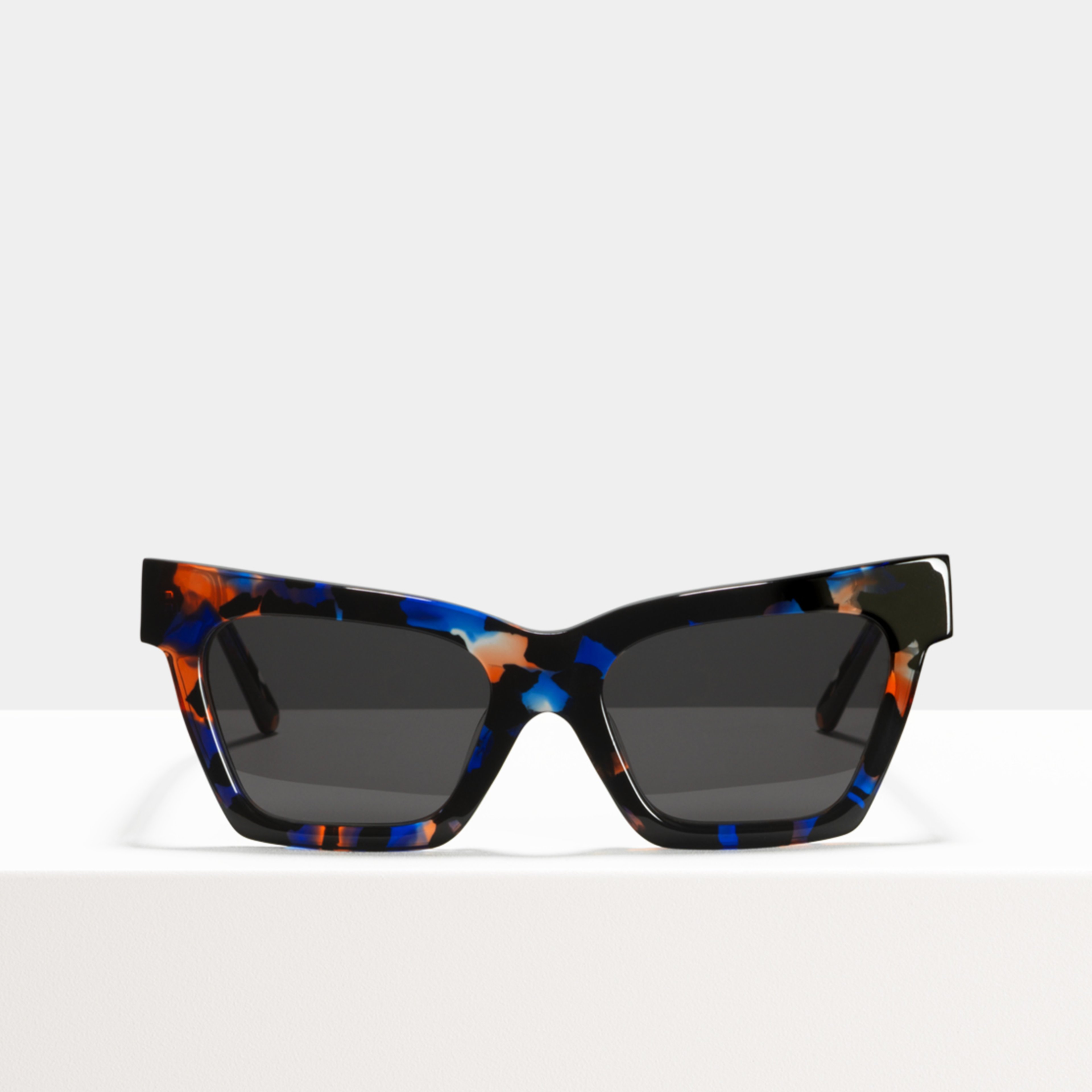 Ace & Tate Sunglasses | rectangle acetate in Blue, Orange