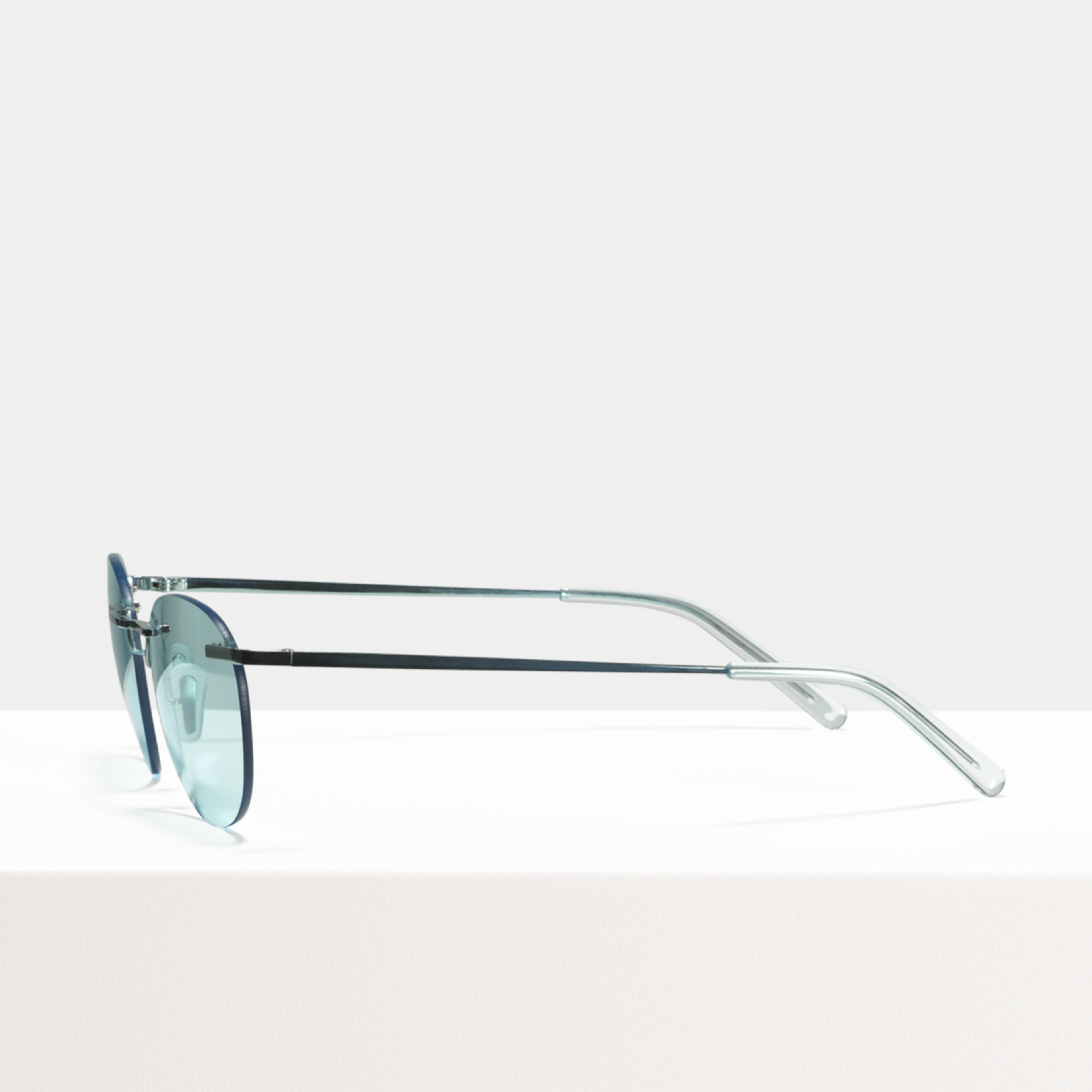 Ace & Tate Solaires | ronde titane in Bleu