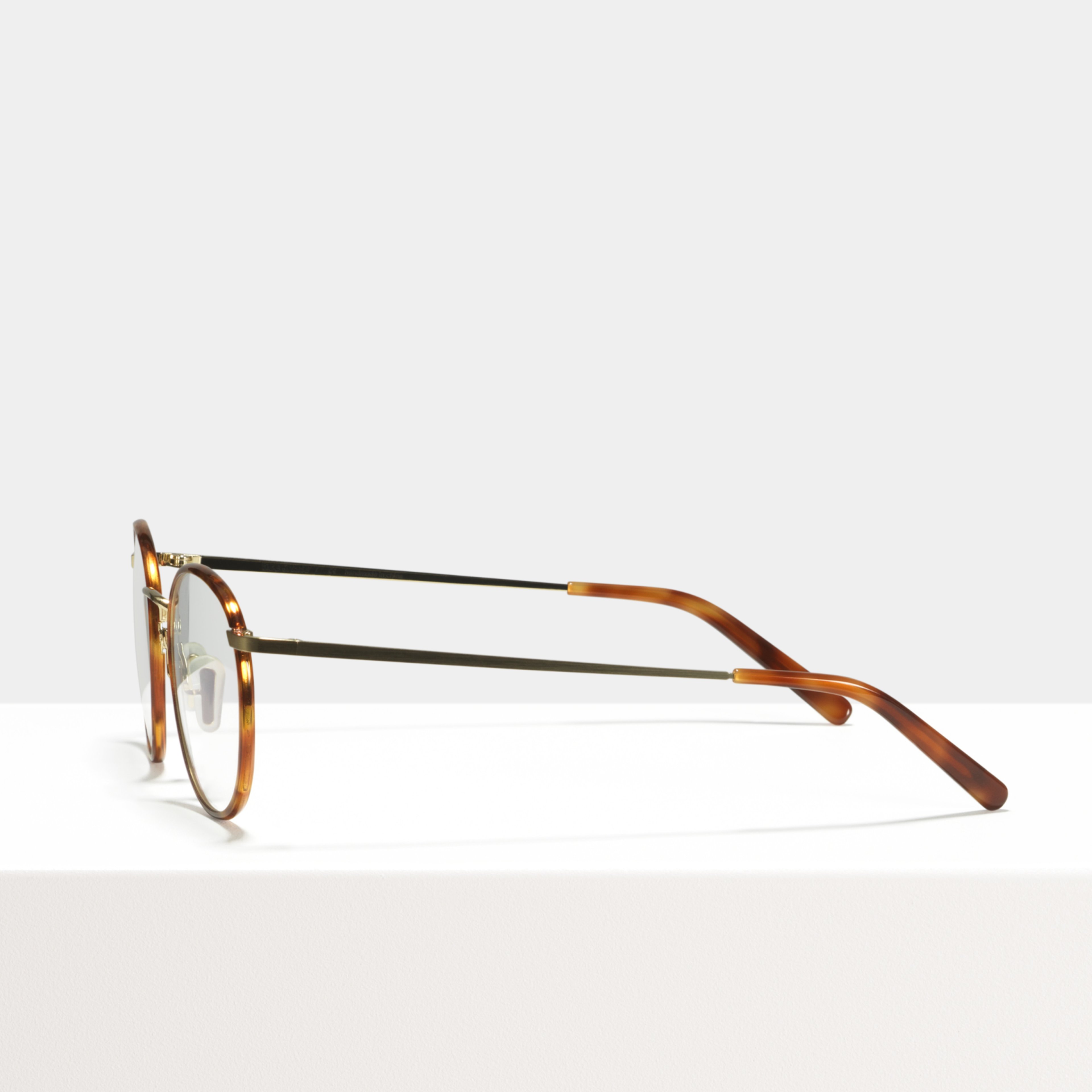 Ace & Tate Glasses | round metal in Brown, Gold, Orange