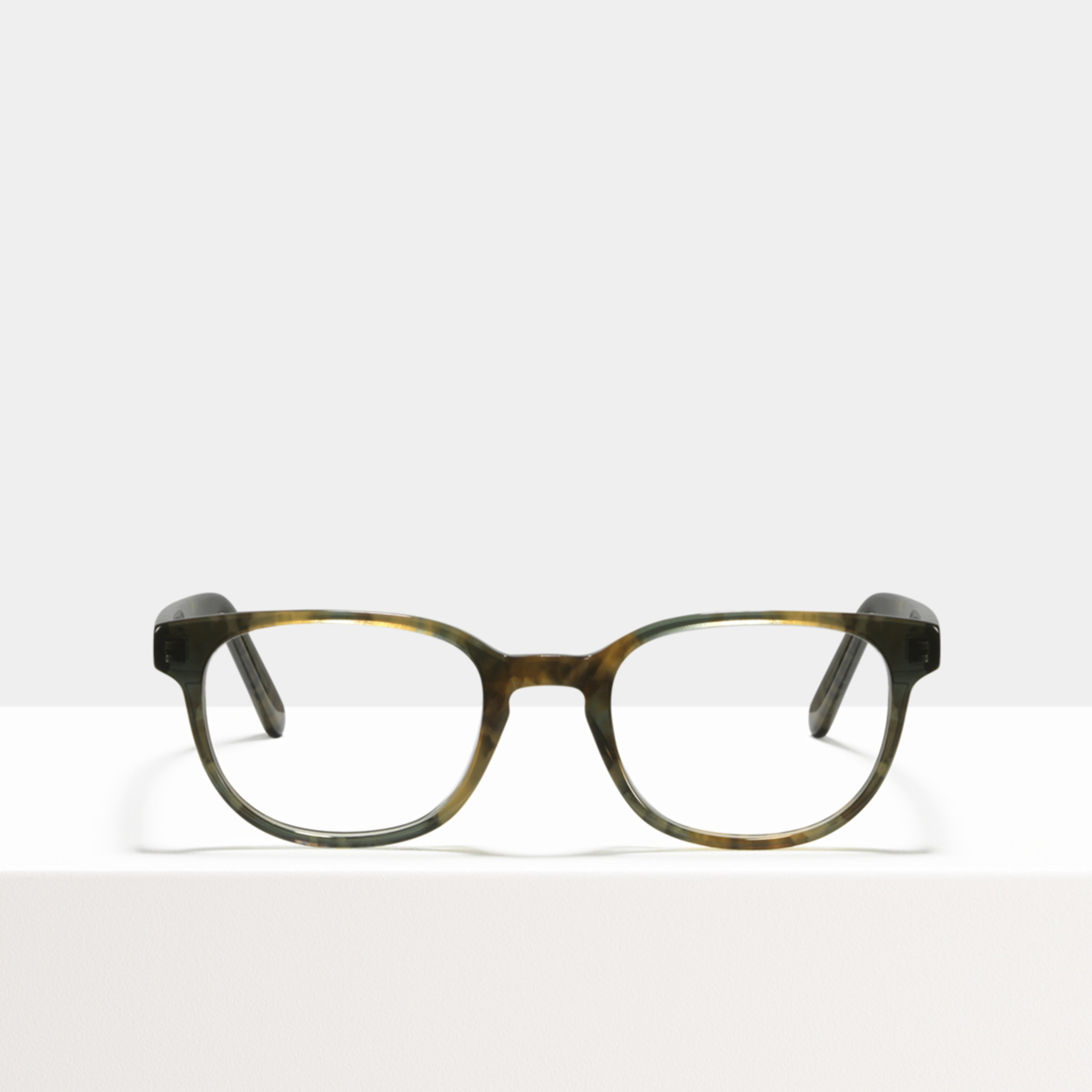 Ace & Tate Glasses | oval acetate in Green