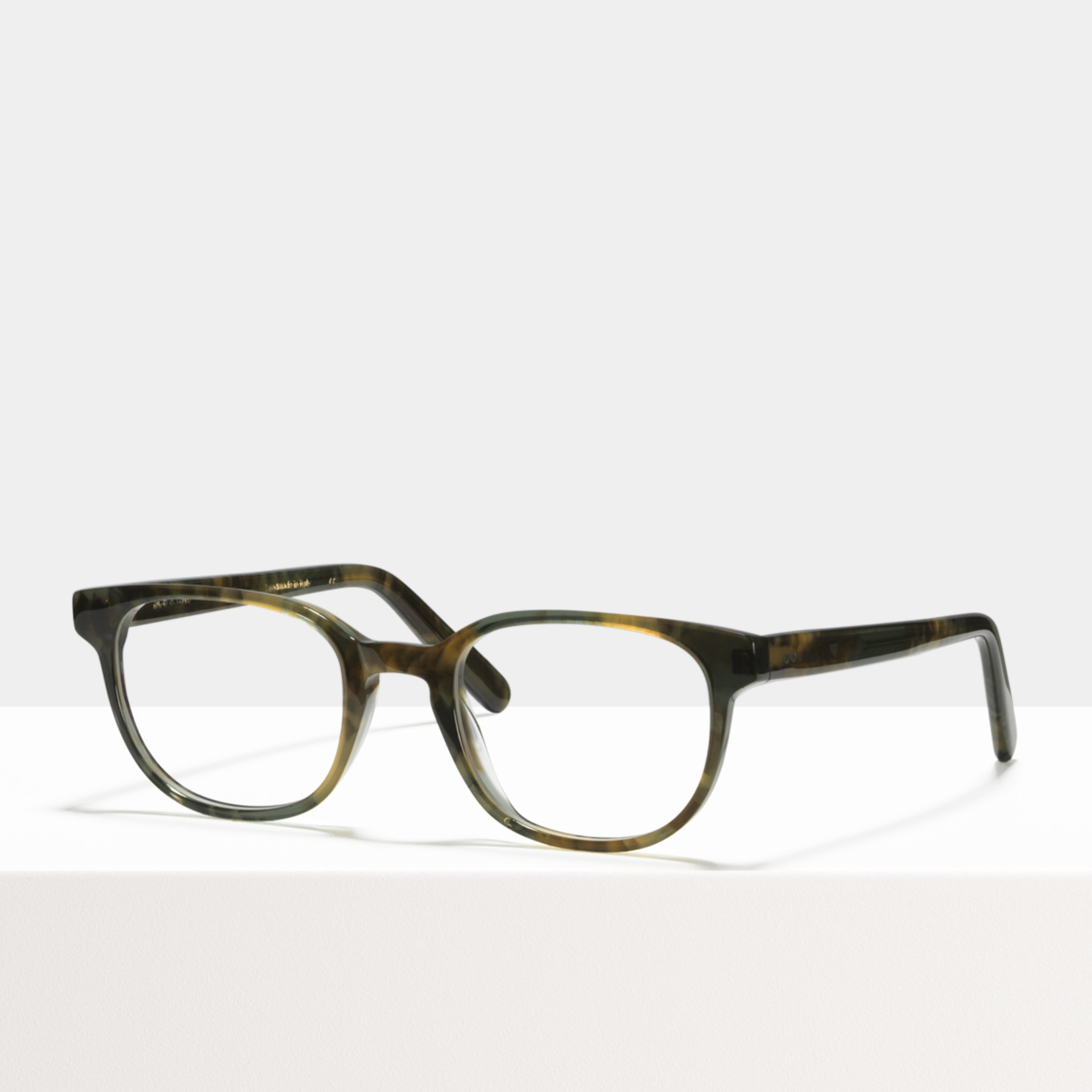 Ace & Tate Glasses | oval acetate in Green