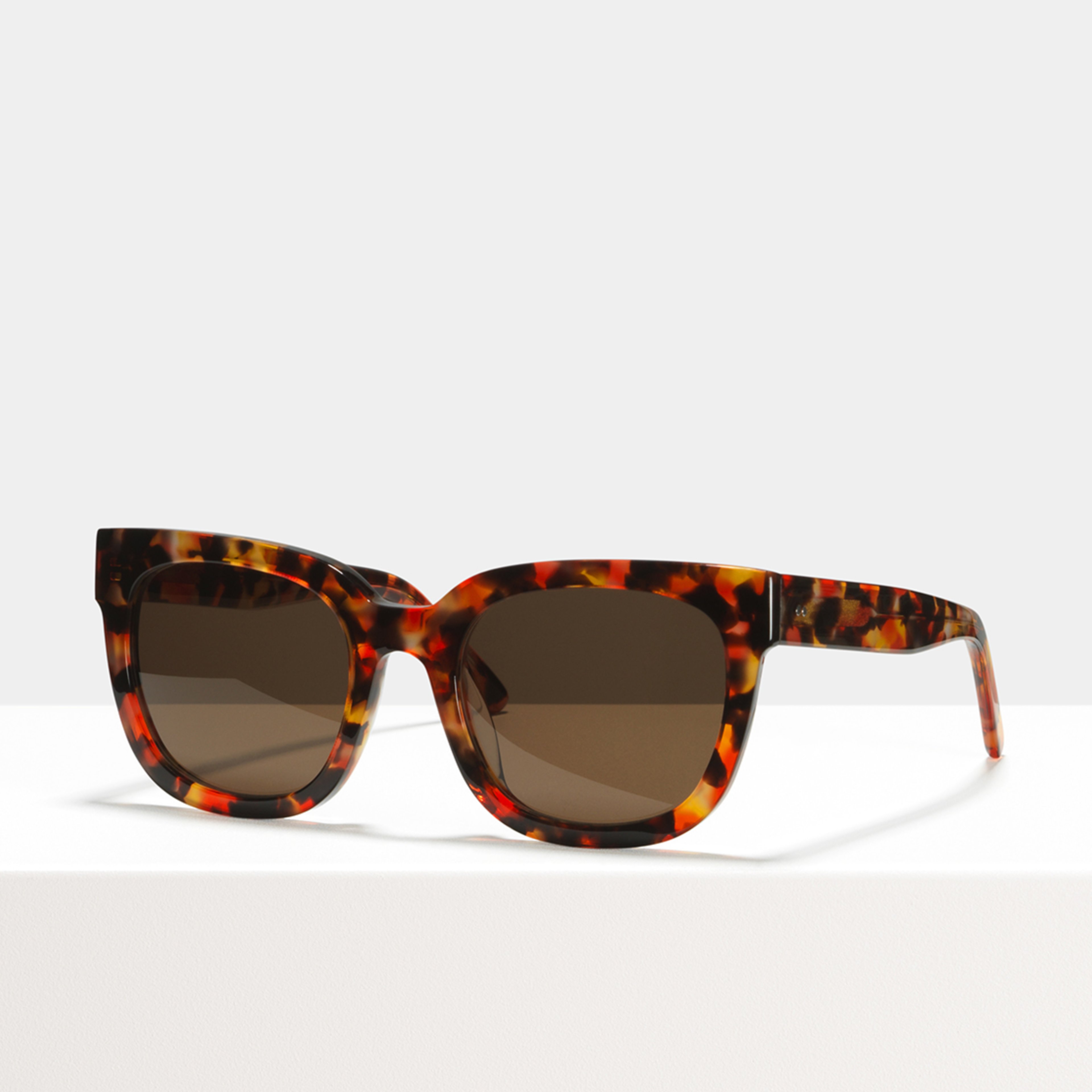 Ace & Tate Solaires | carrée acétate in Orange, Rouge
