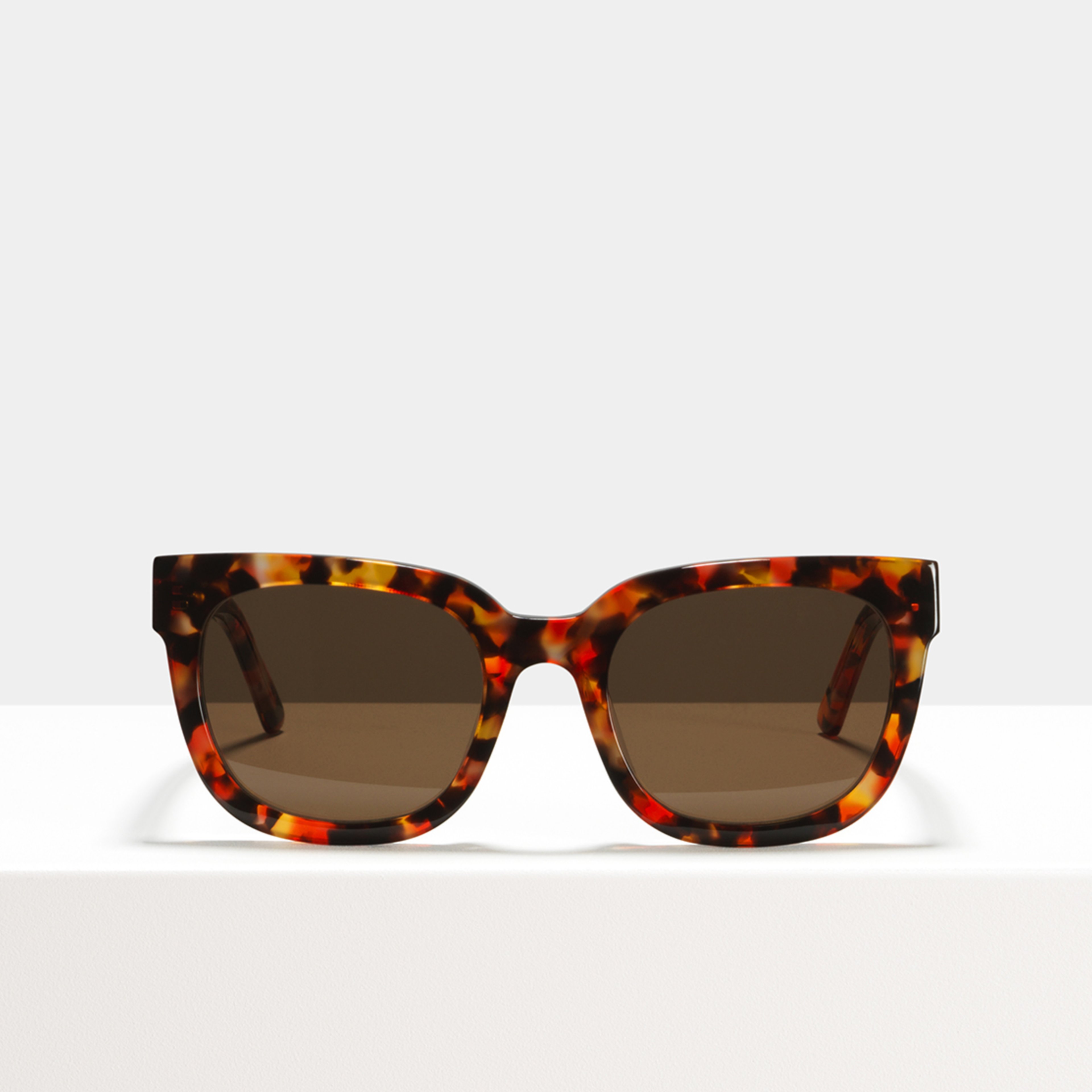 Ace & Tate Sunglasses | square acetate in Orange, Red
