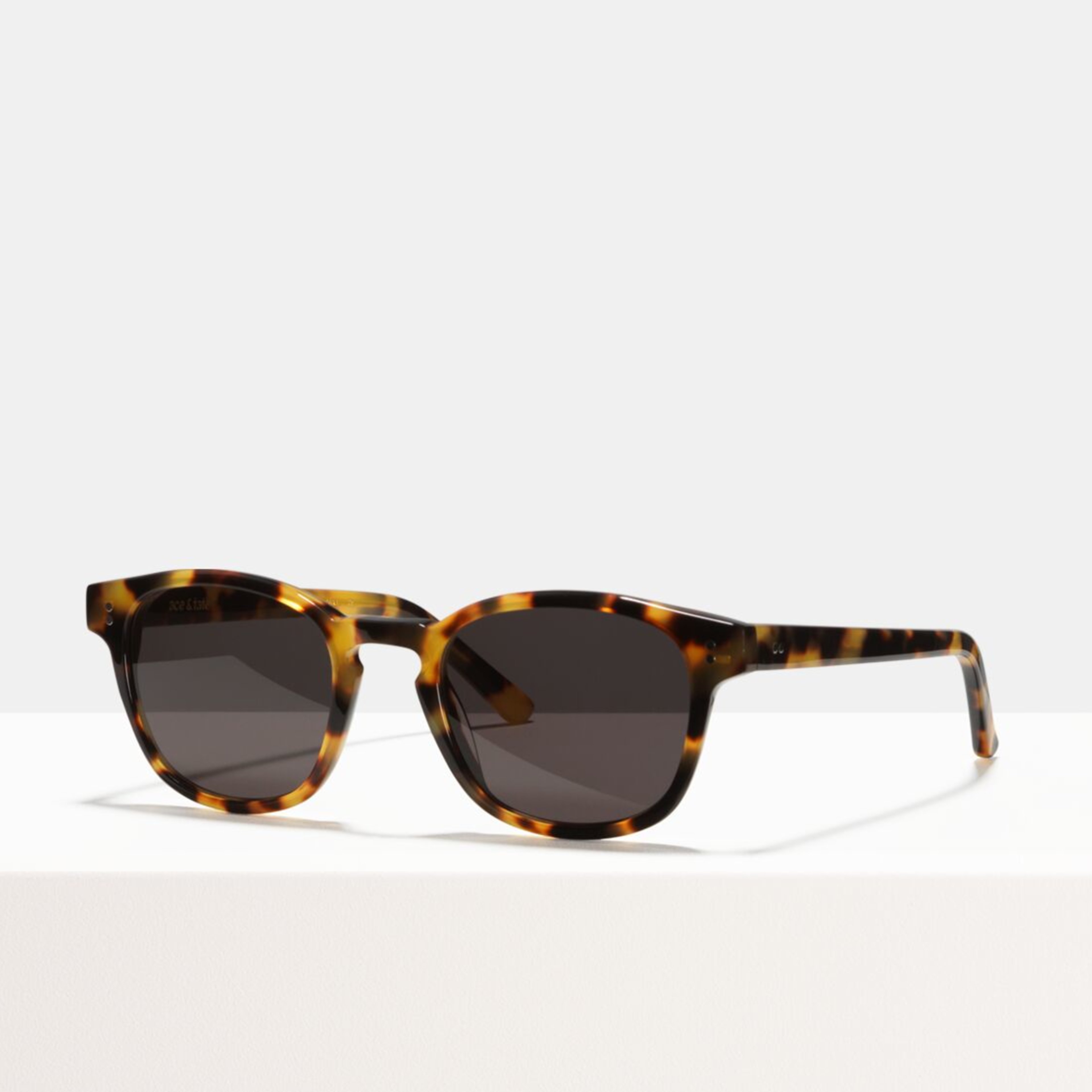 Ace & Tate Sunglasses | square bio acetate in Black, Yellow
