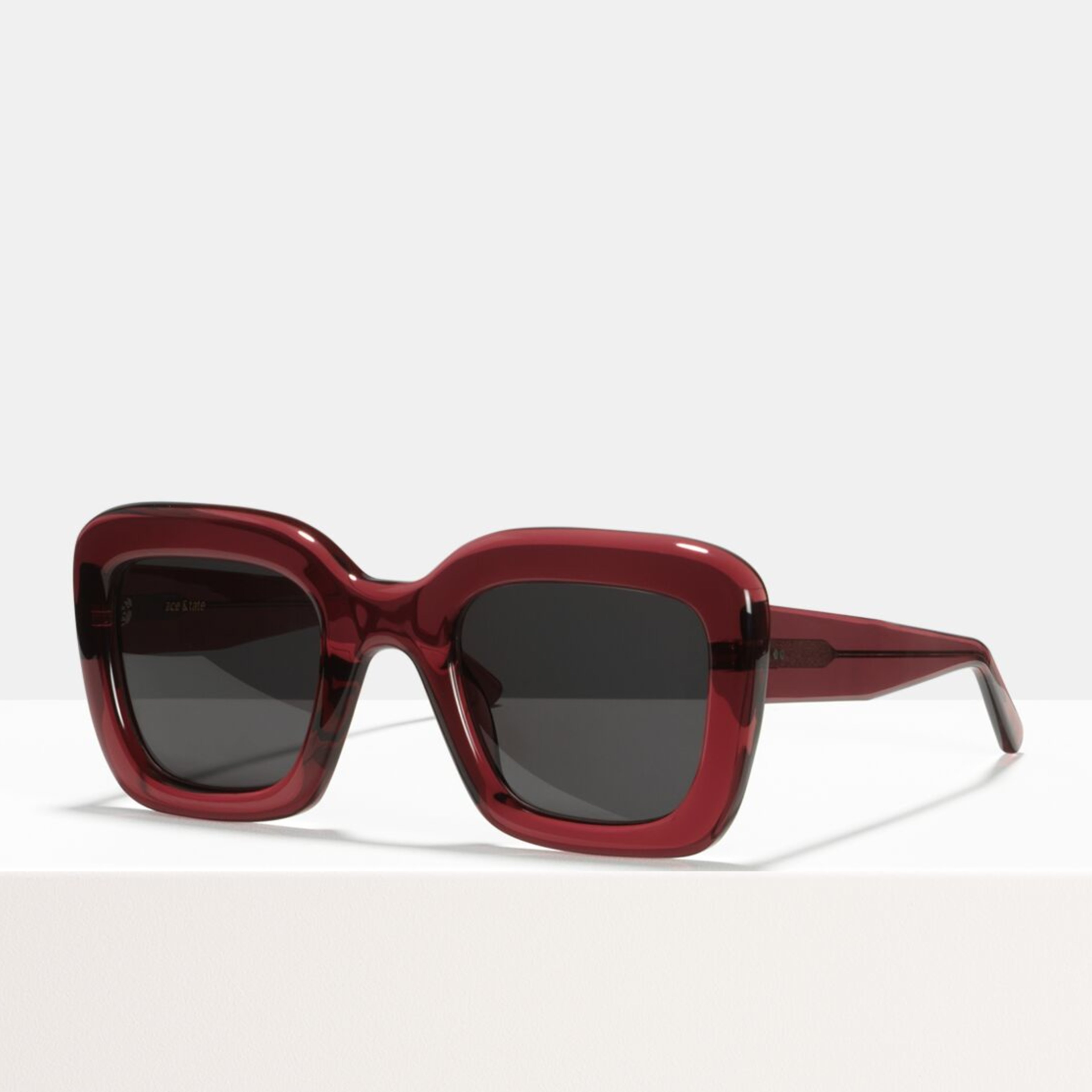 Ace & Tate Sonnenbrillen | quadratisch Acetat in Rot