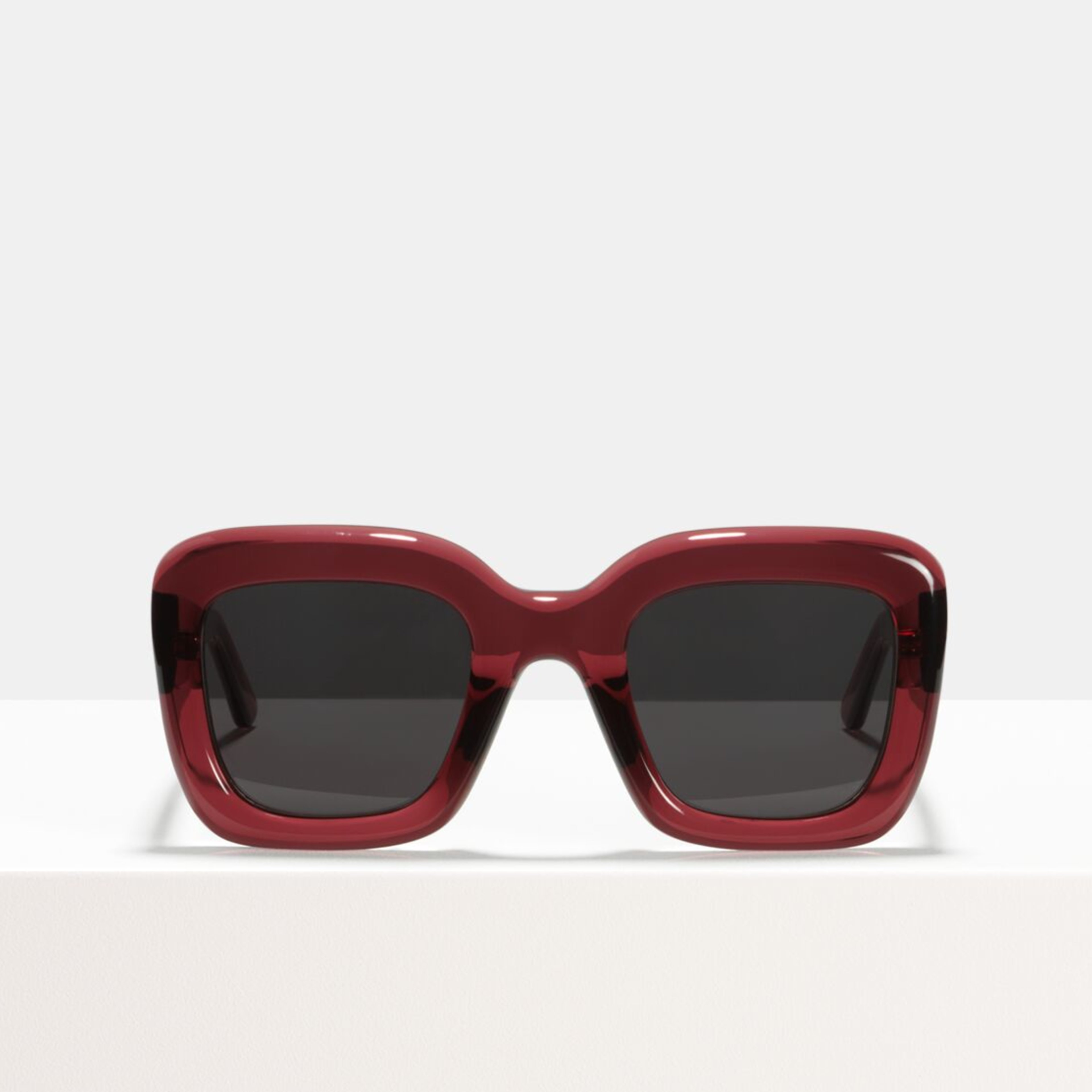 Ace & Tate Sunglasses | square acetate in Red