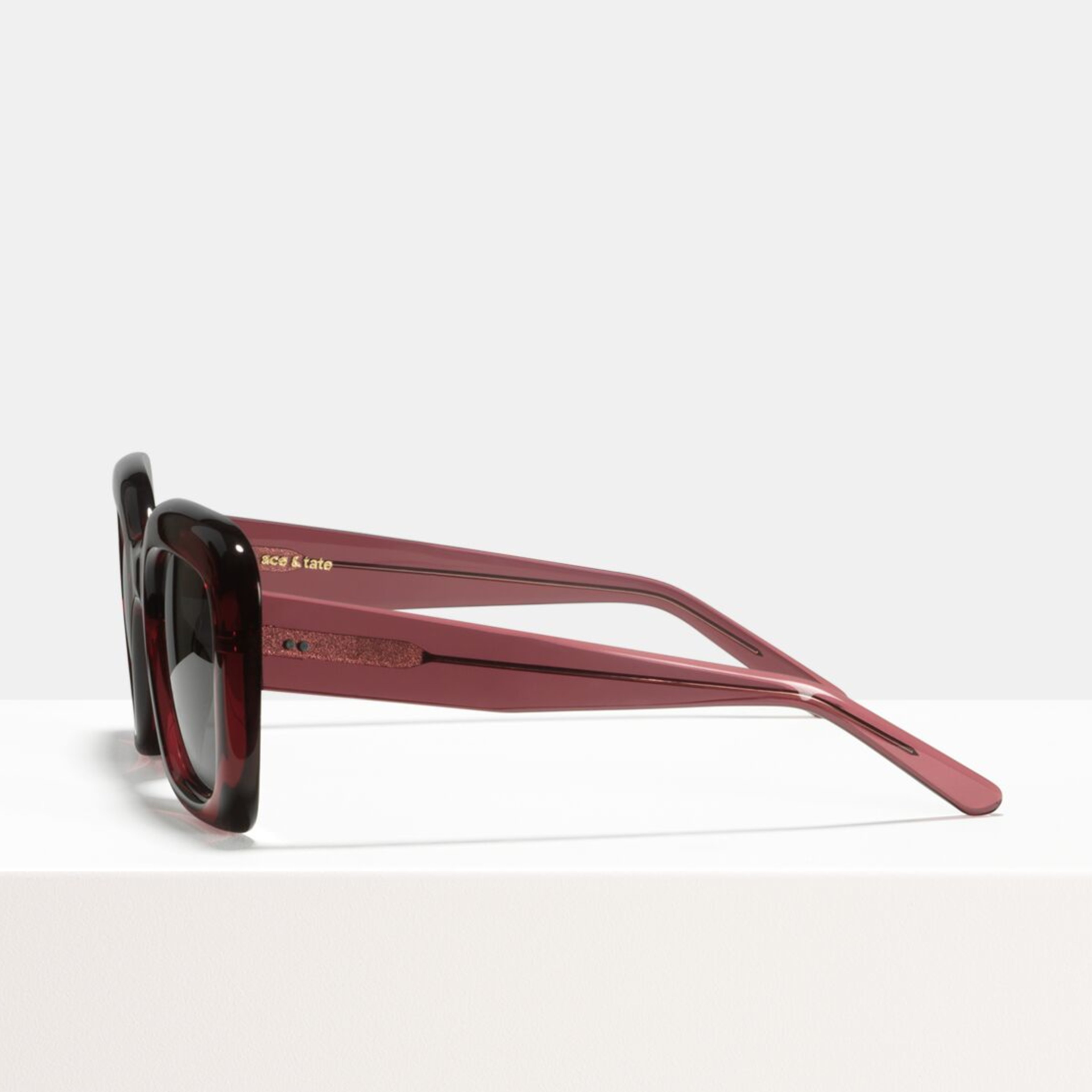Ace & Tate Sunglasses | square acetate in Red