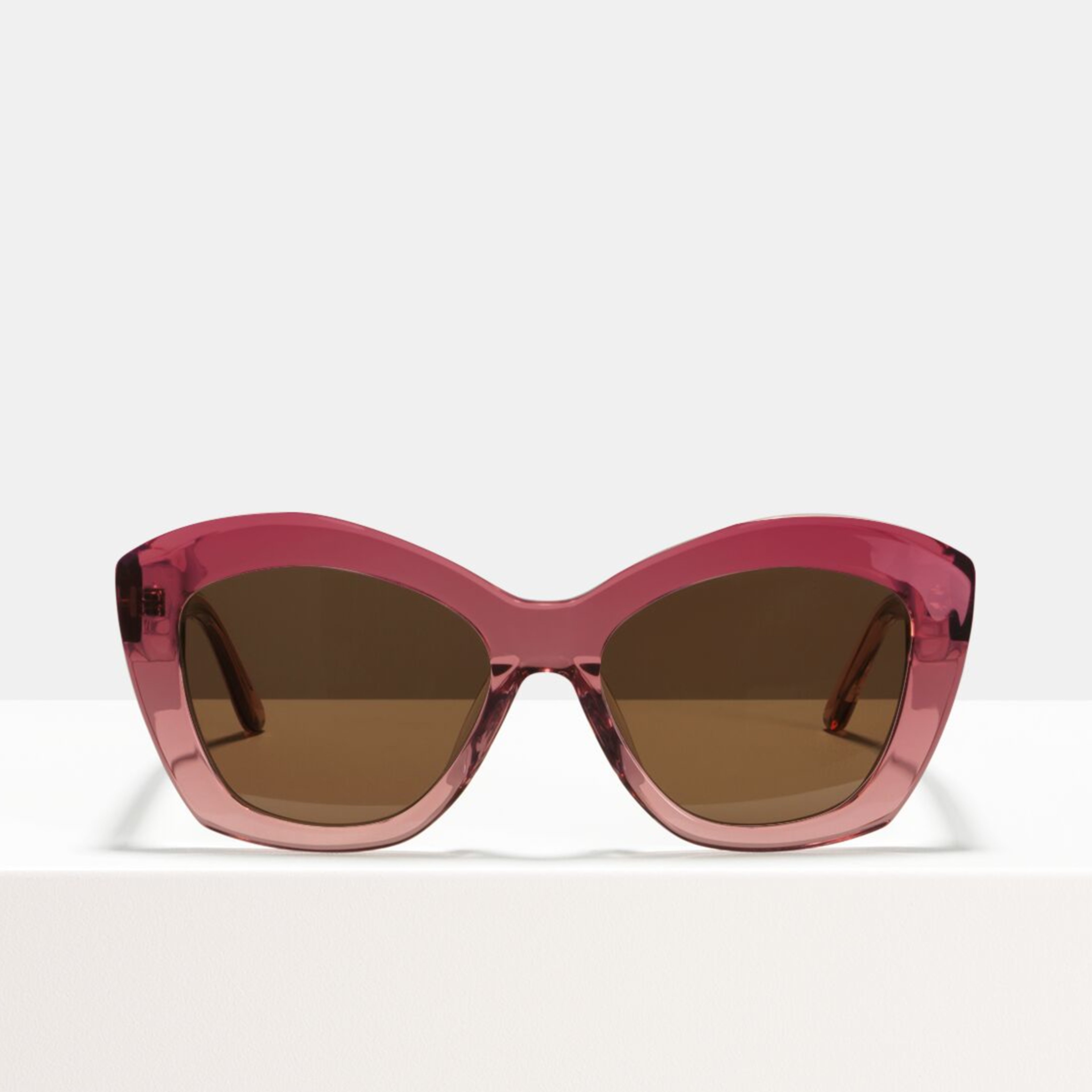Ace & Tate Sunglasses | round acetate in Pink
