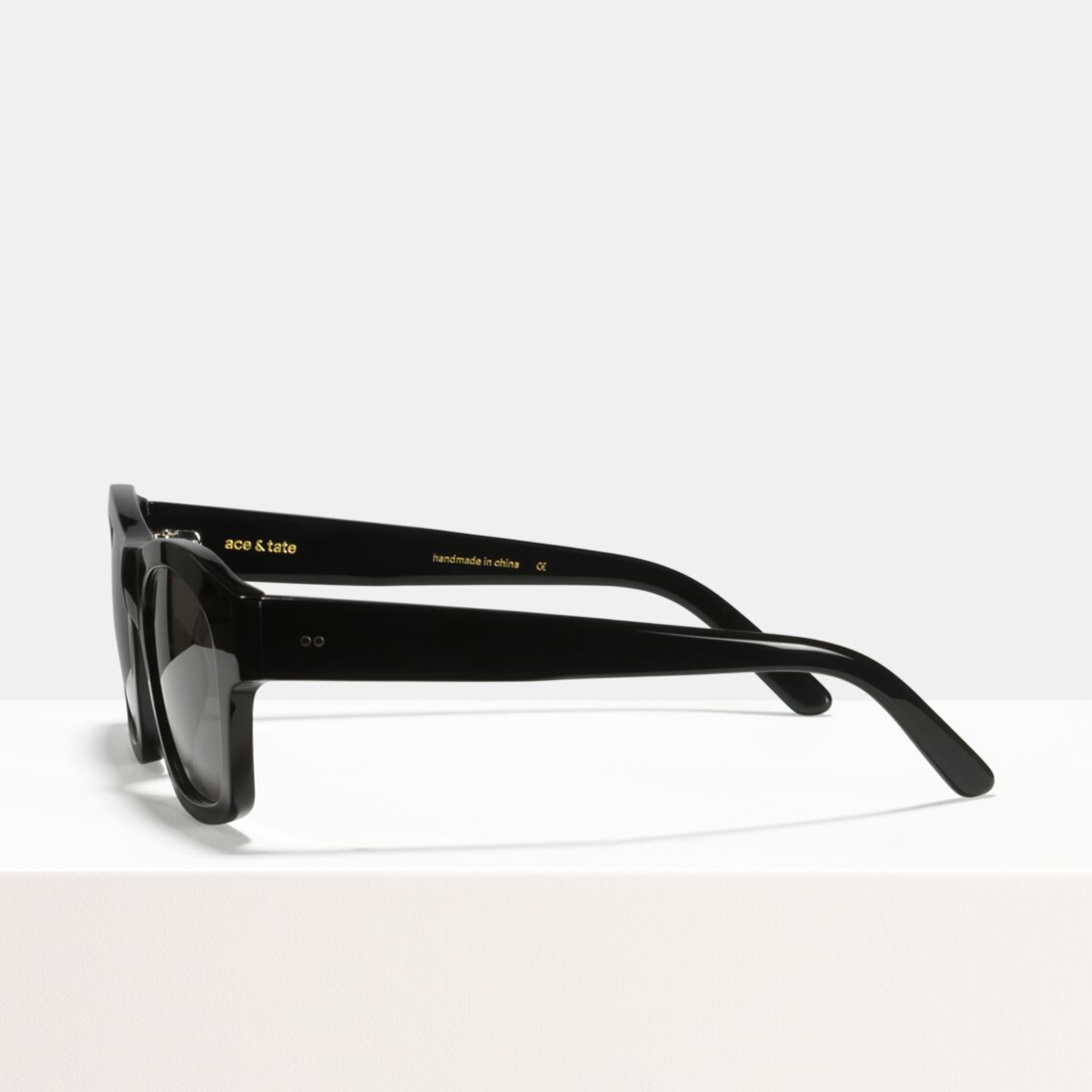 Ace & Tate Sonnenbrillen | rechteckig Acetat in Schwarz