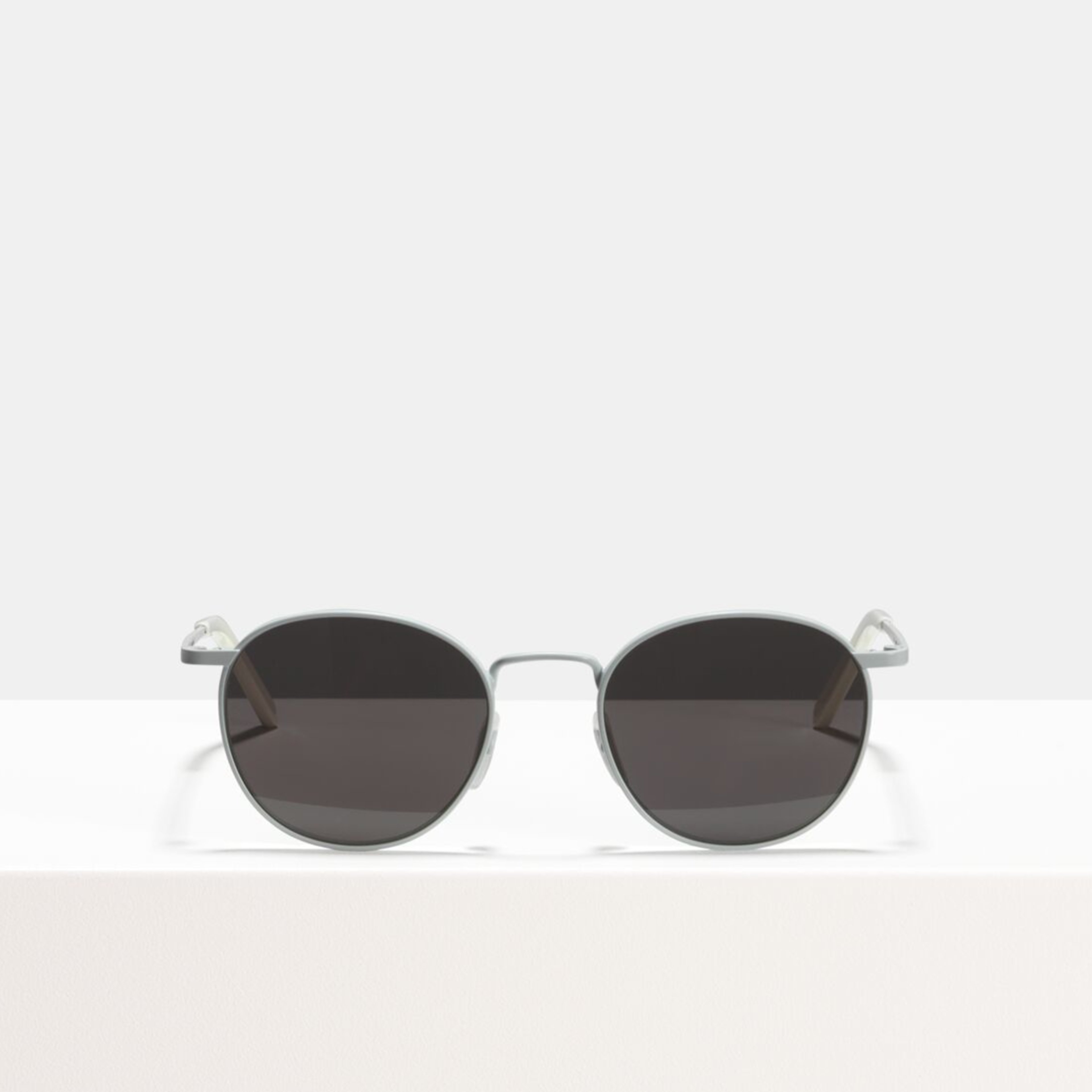 Ace & Tate Solaires | ronde métal in Blanc
