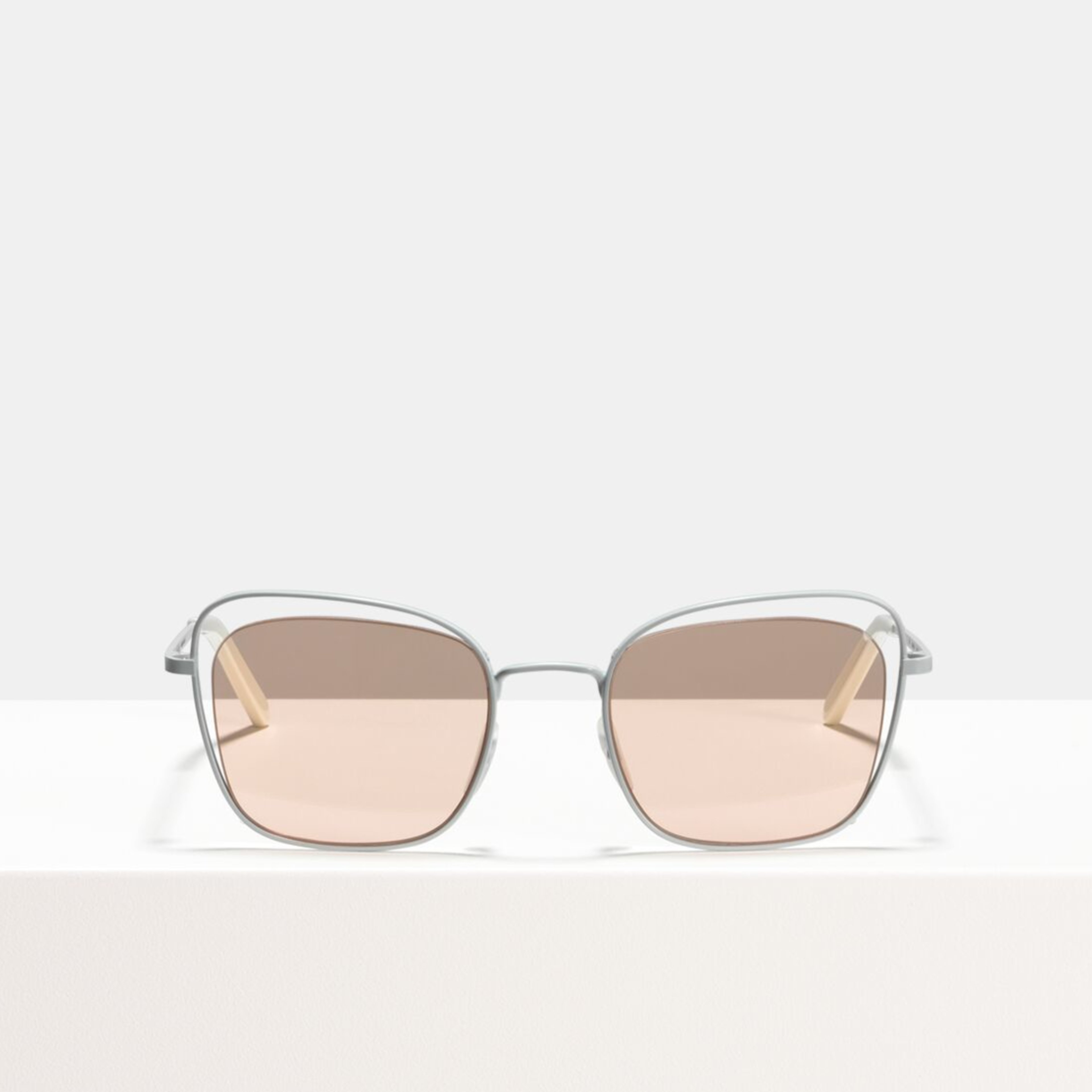 Ace & Tate Sunglasses | square metal in Pink, White