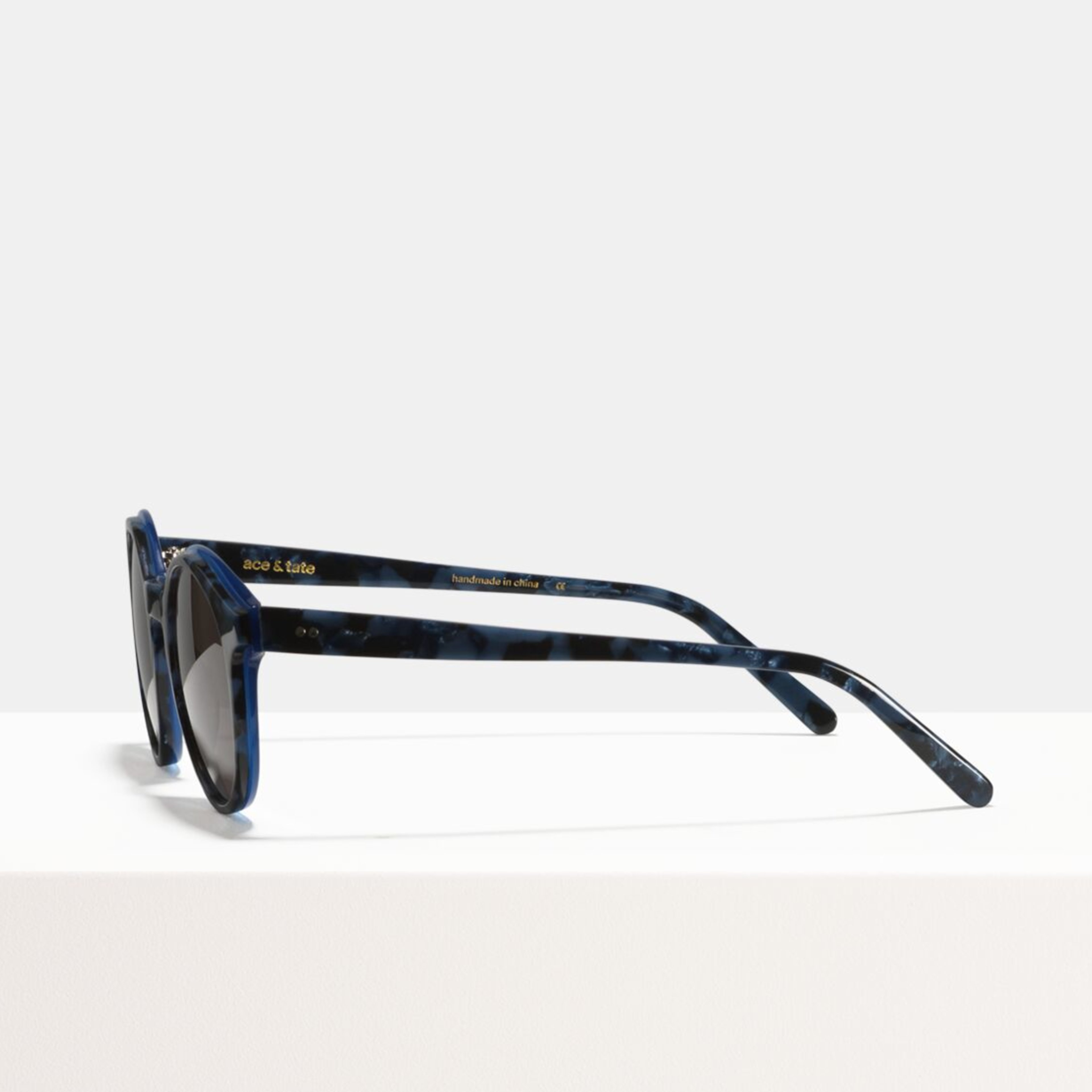 Ace & Tate Sunglasses | Round Acetate in Blue