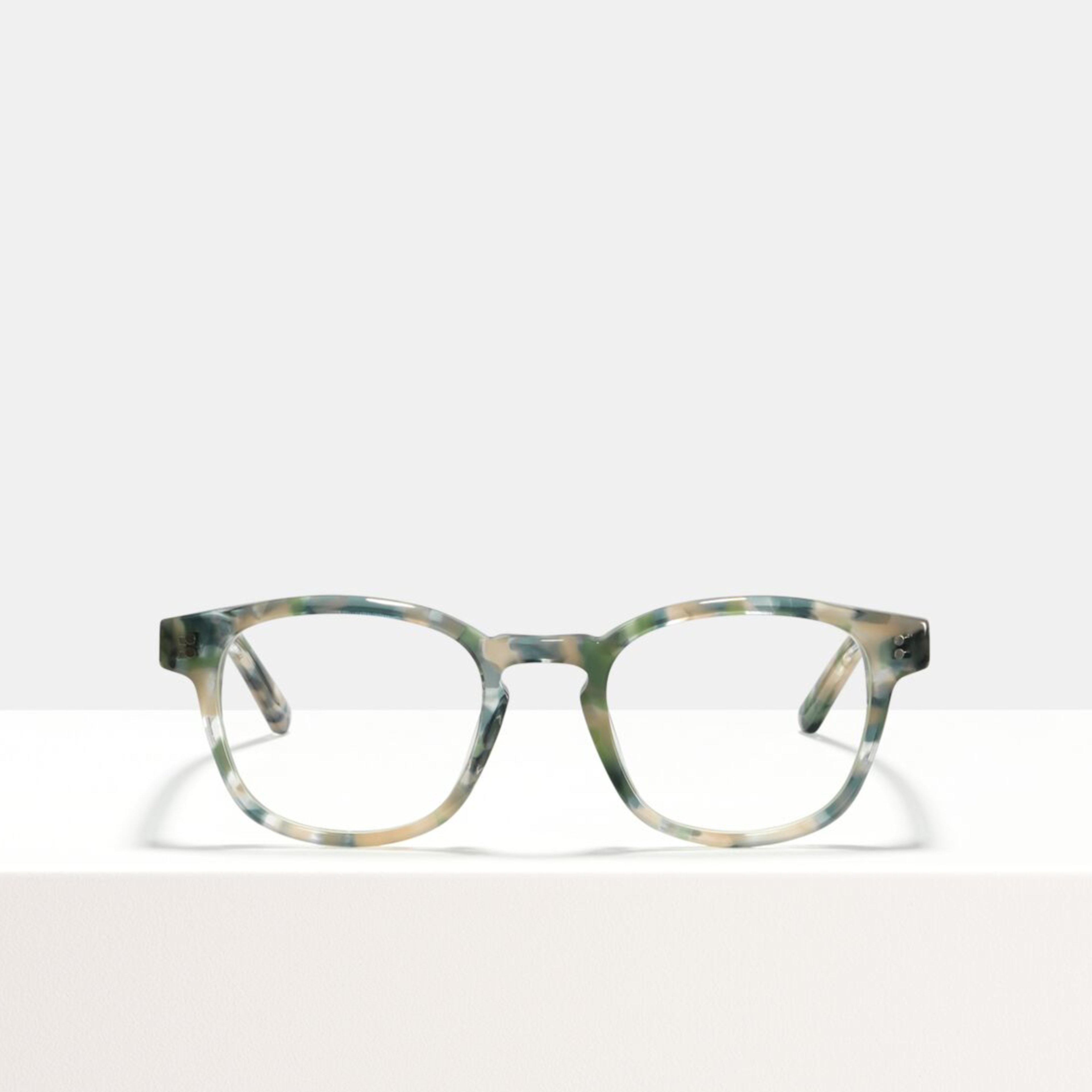 Ace & Tate Glasses | square acetate in Beige, Blue, Green