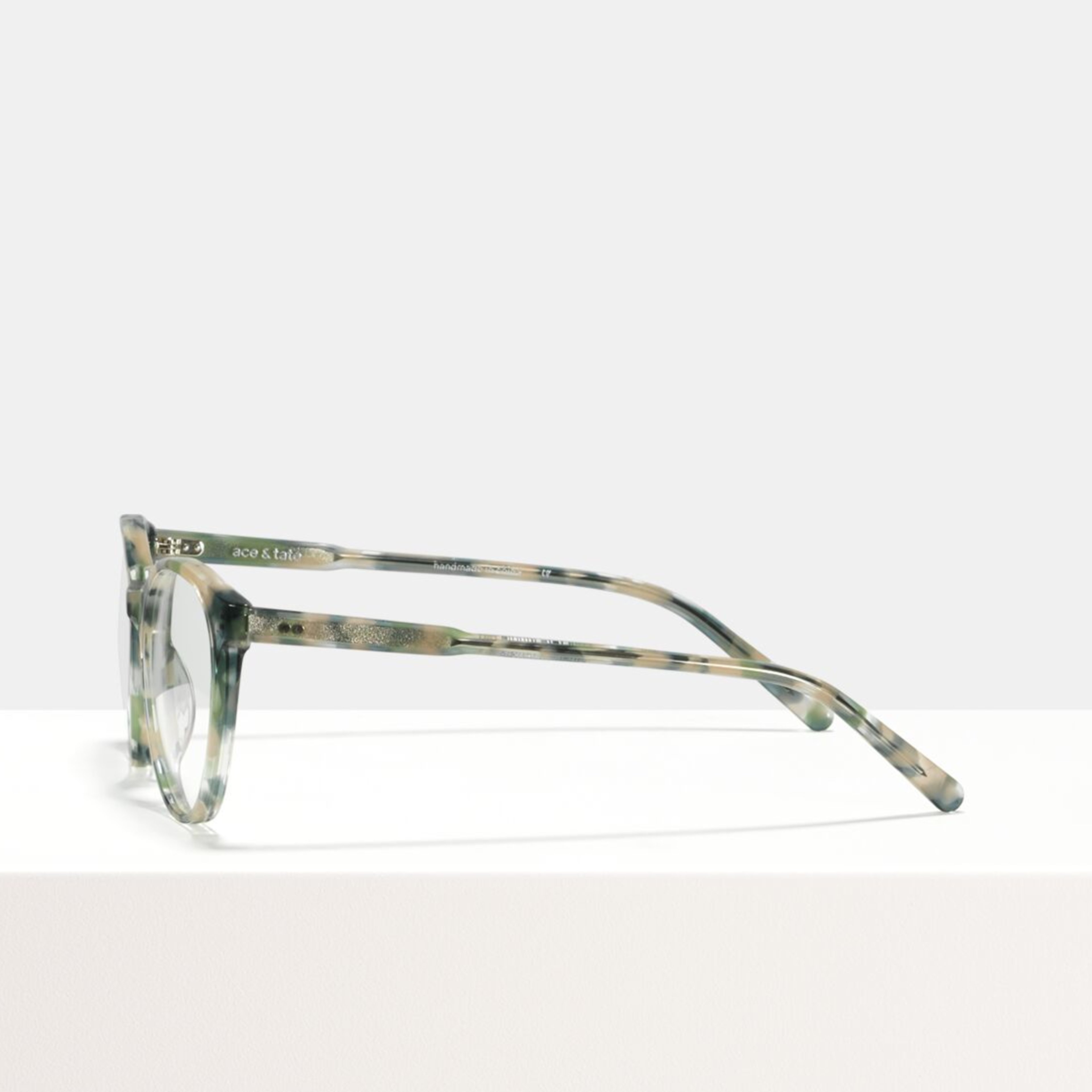 Ace & Tate Glasses | round acetate in Beige, Blue, Green, Grey
