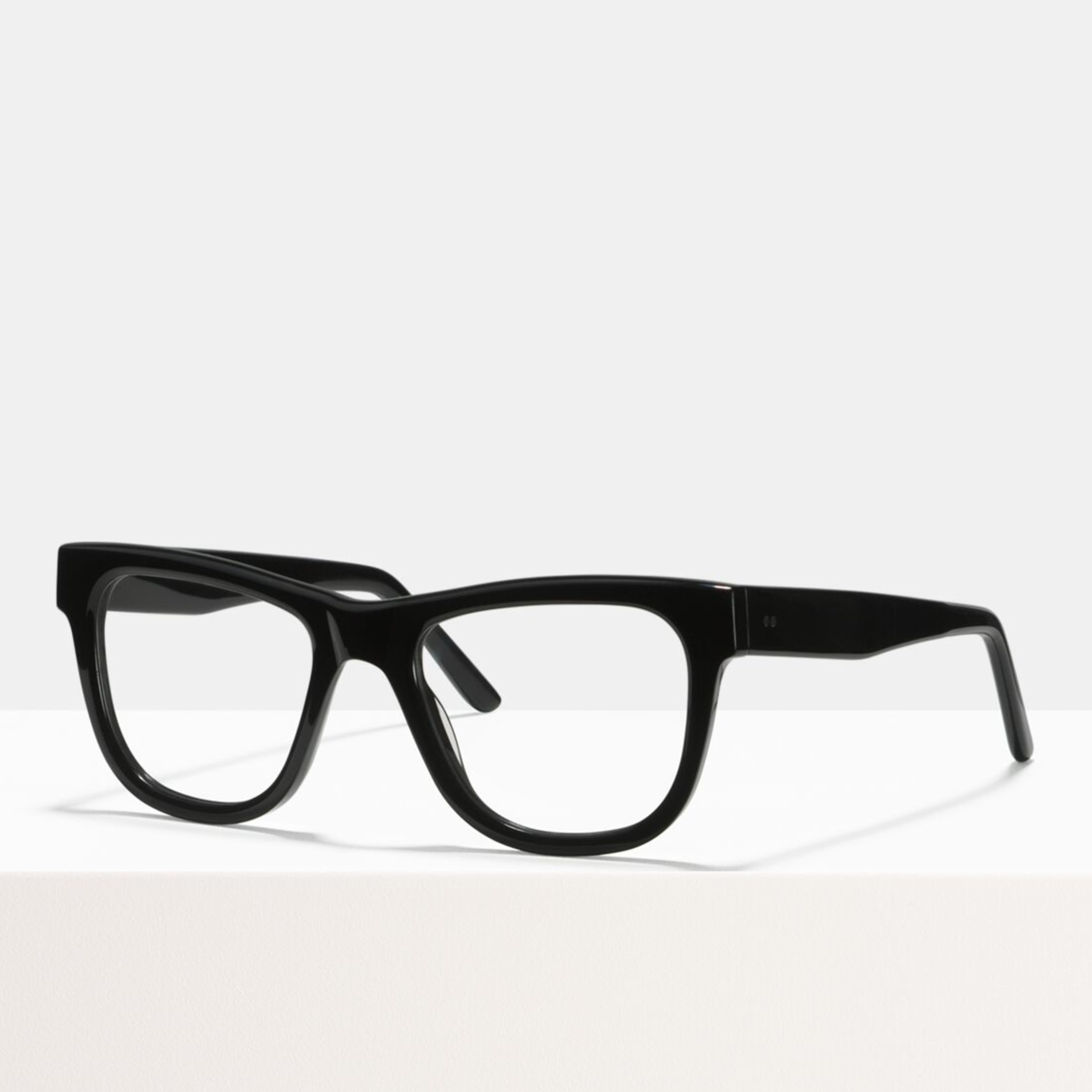Ace & Tate Glasses | rectangle acetate in Black