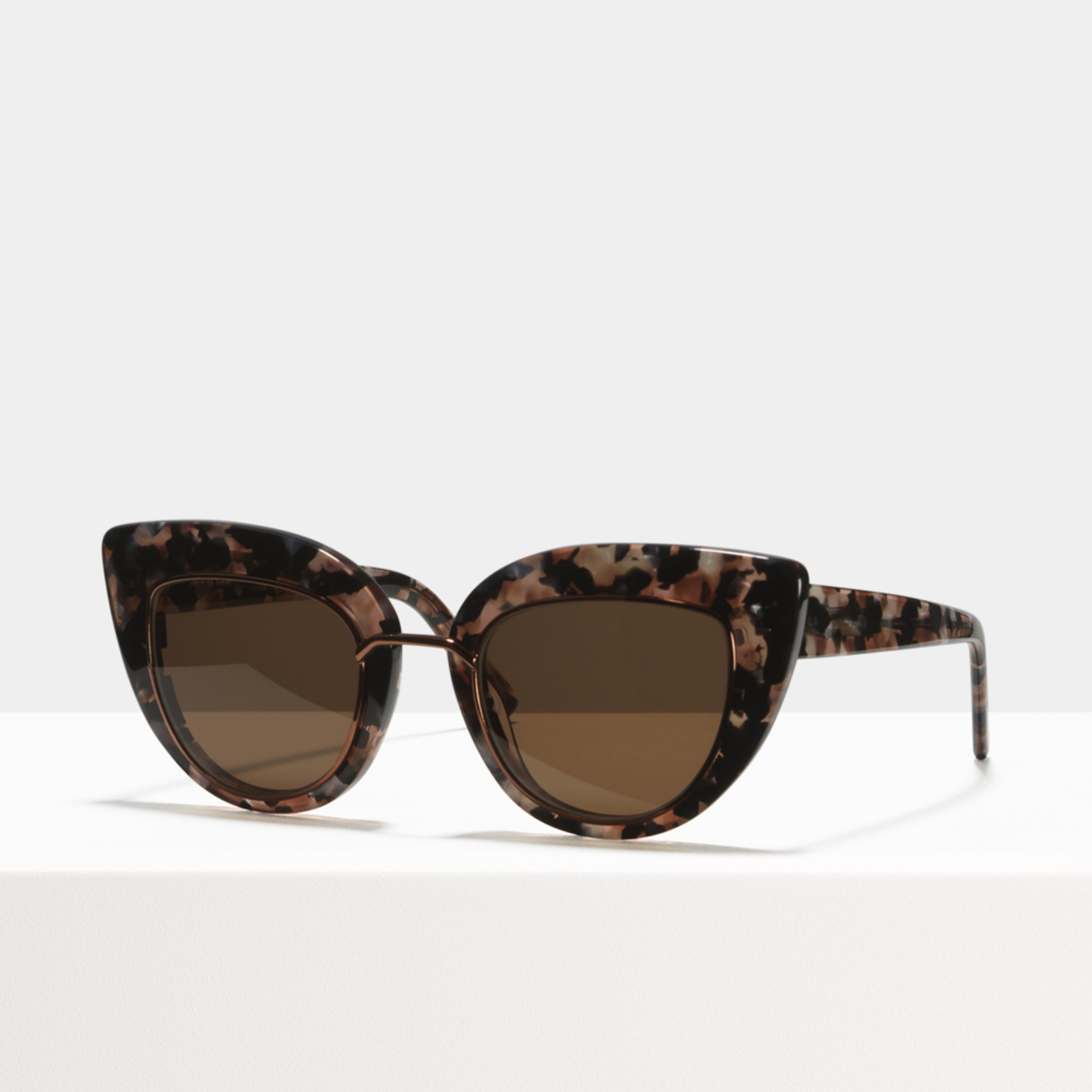 Ace & Tate Sunglasses | oval acetate in Beige, Brown, Green, Pink
