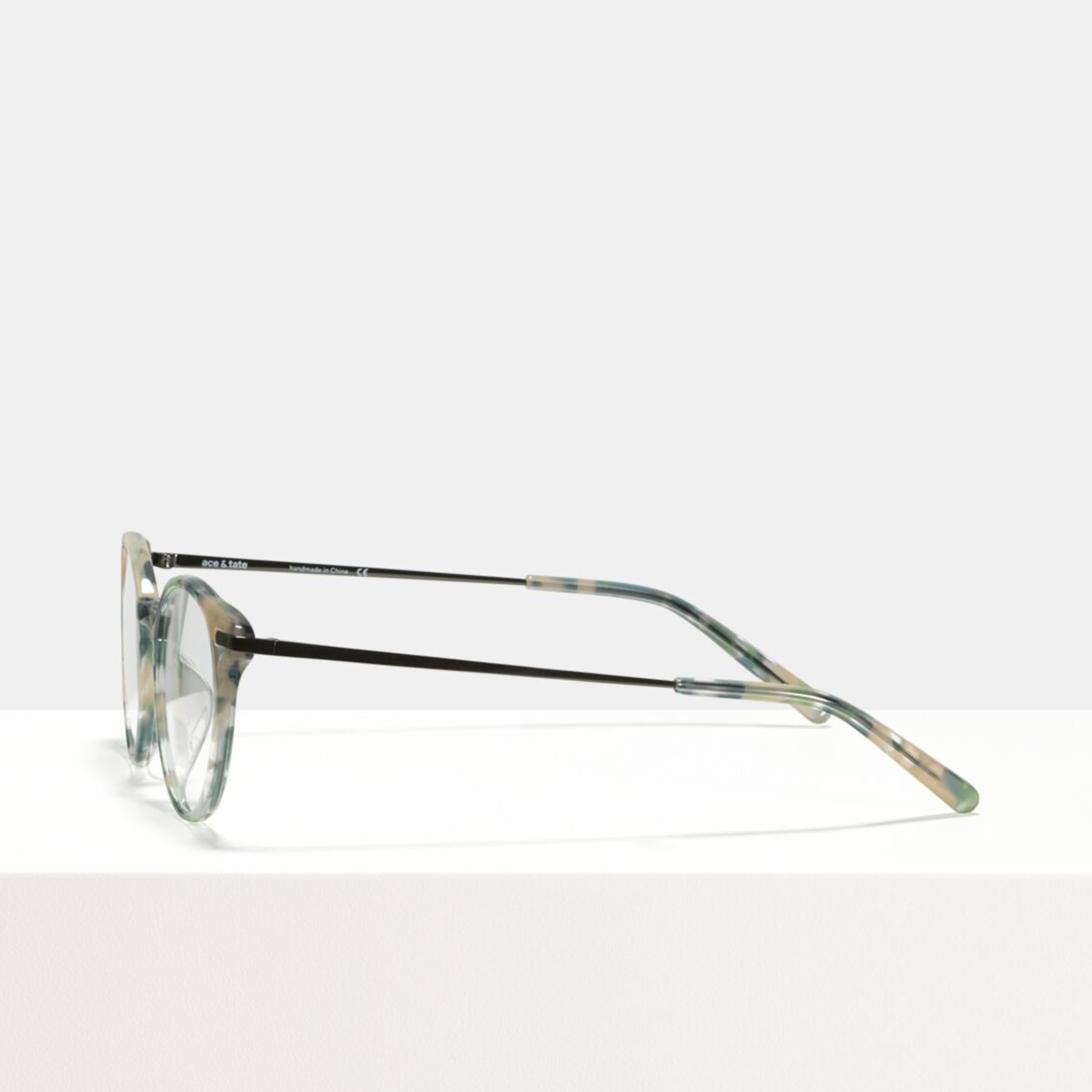 Ace & Tate Glasses | round acetate in Beige, Blue, Green, Grey, multicolor