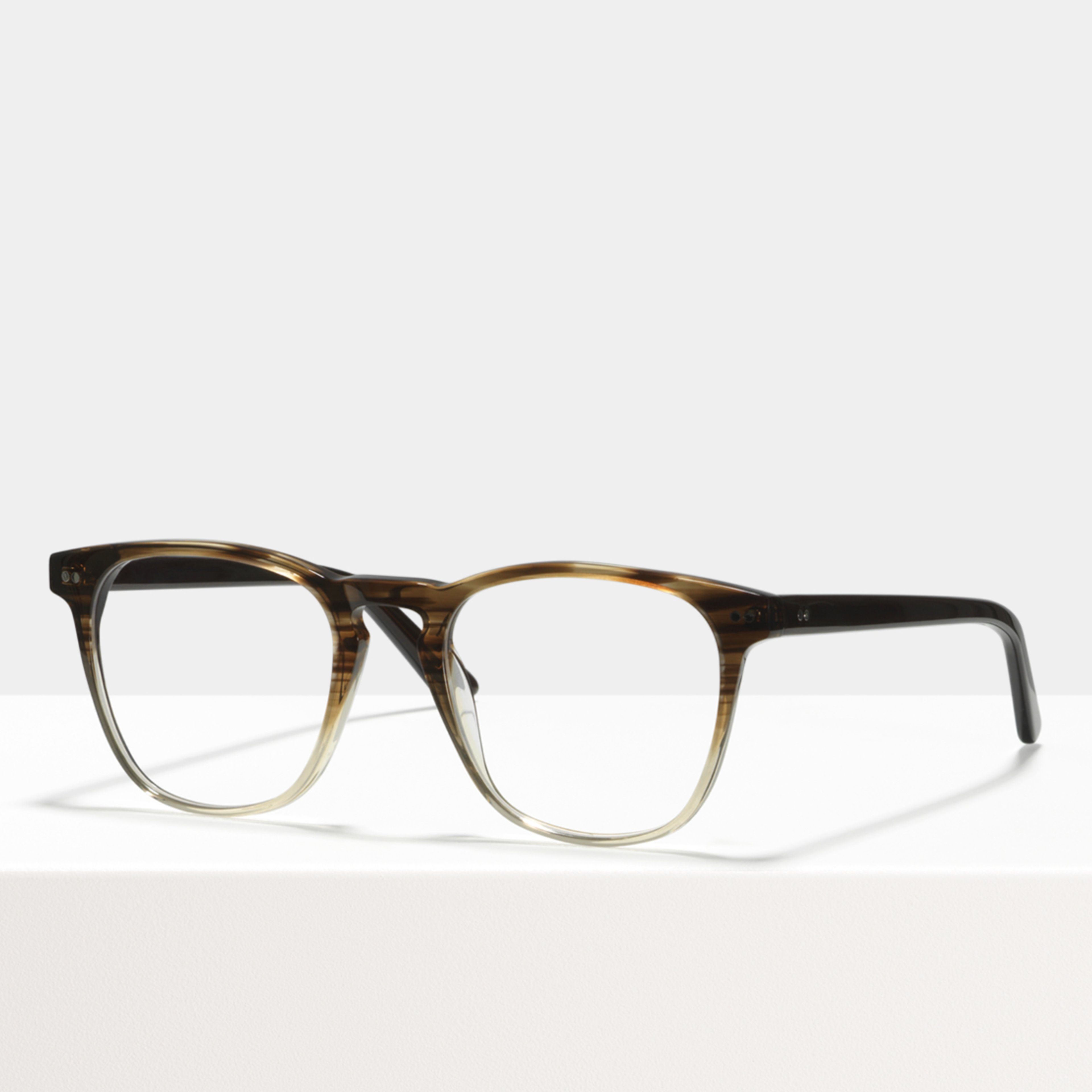 Ace & Tate Glasses | square acetate in Brown, Clear