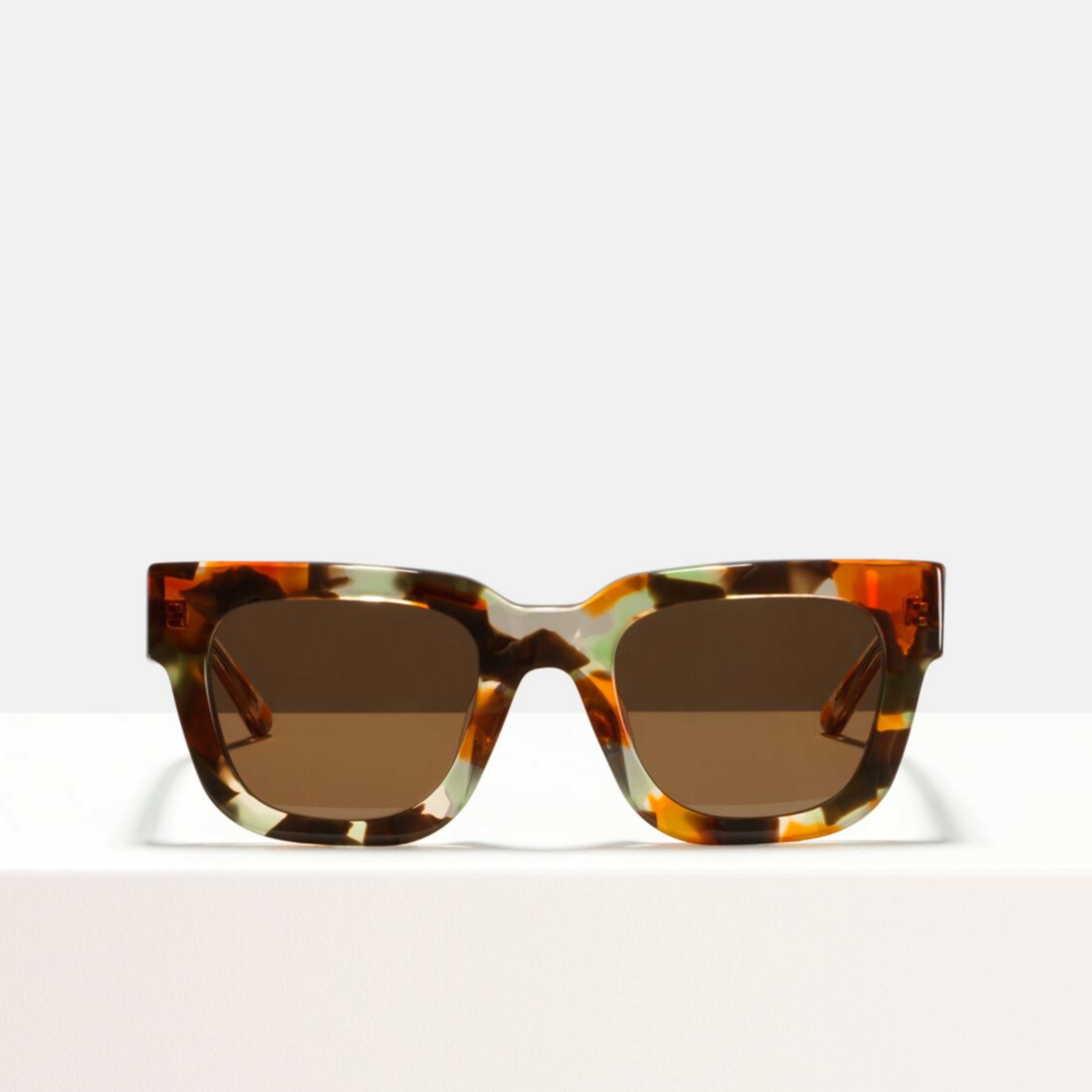Ace & Tate Sunglasses | square acetate in Brown, Orange