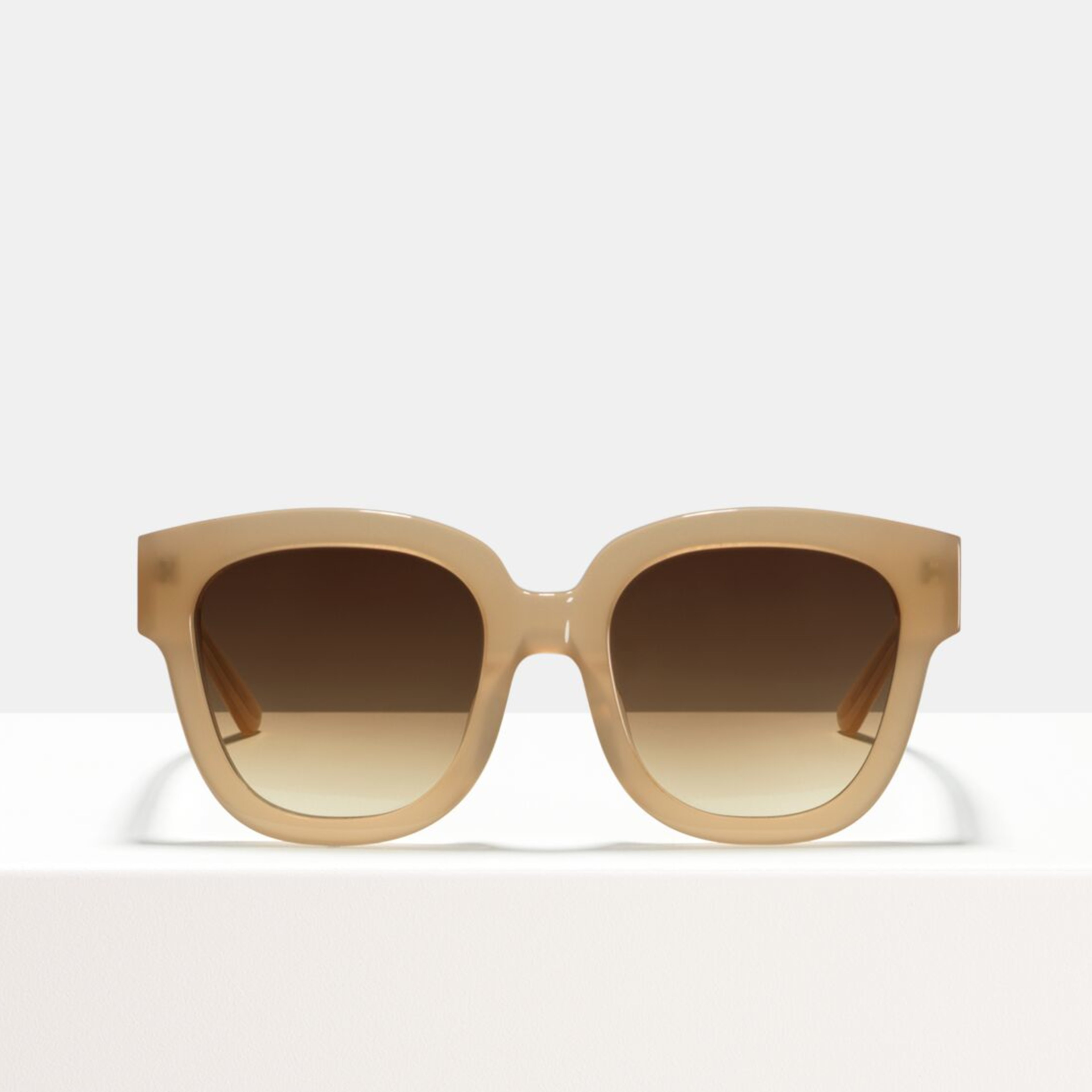 Ace & Tate Sunglasses | square acetate in Beige, Brown, Clear