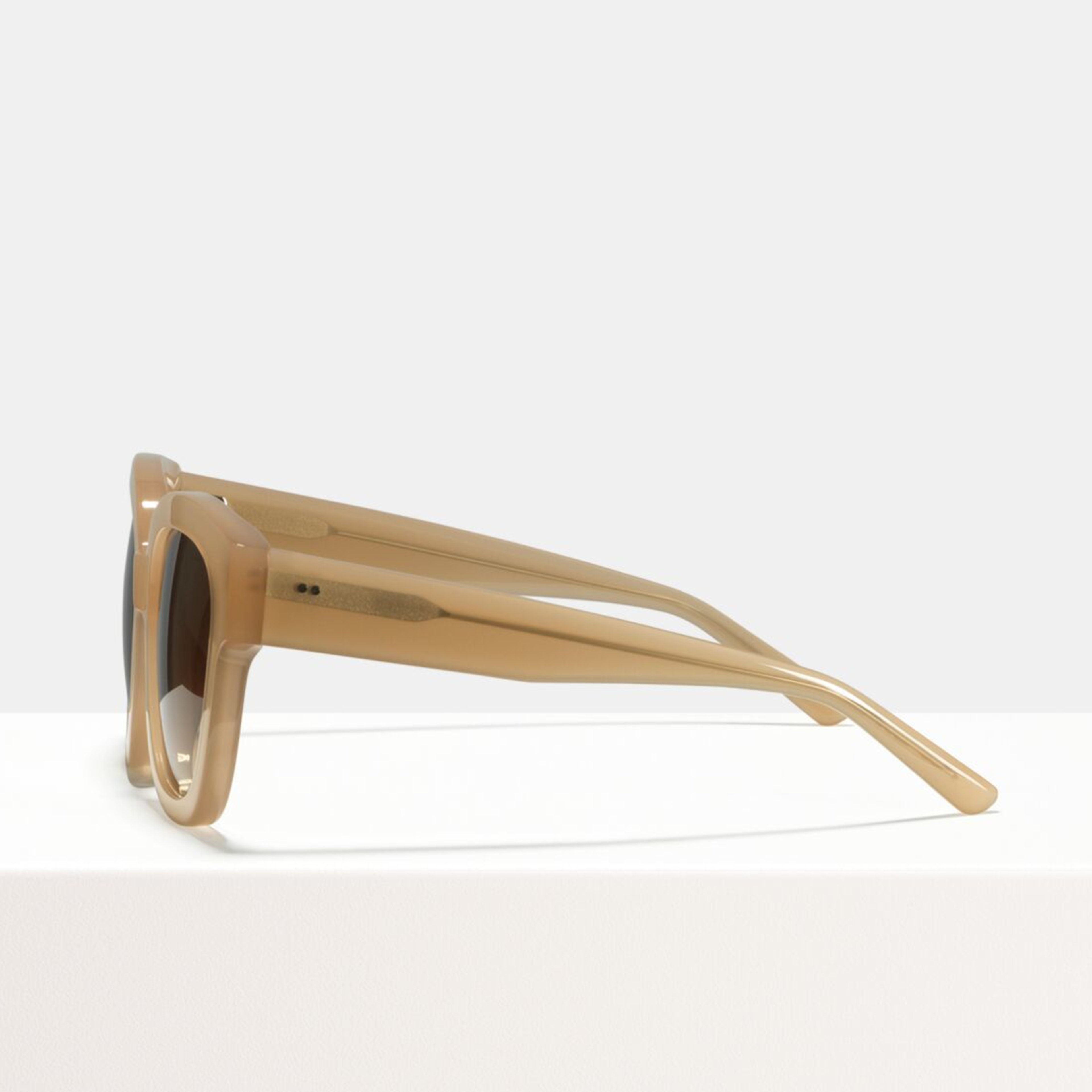 Ace & Tate Sunglasses | square acetate in Beige, Brown, Clear