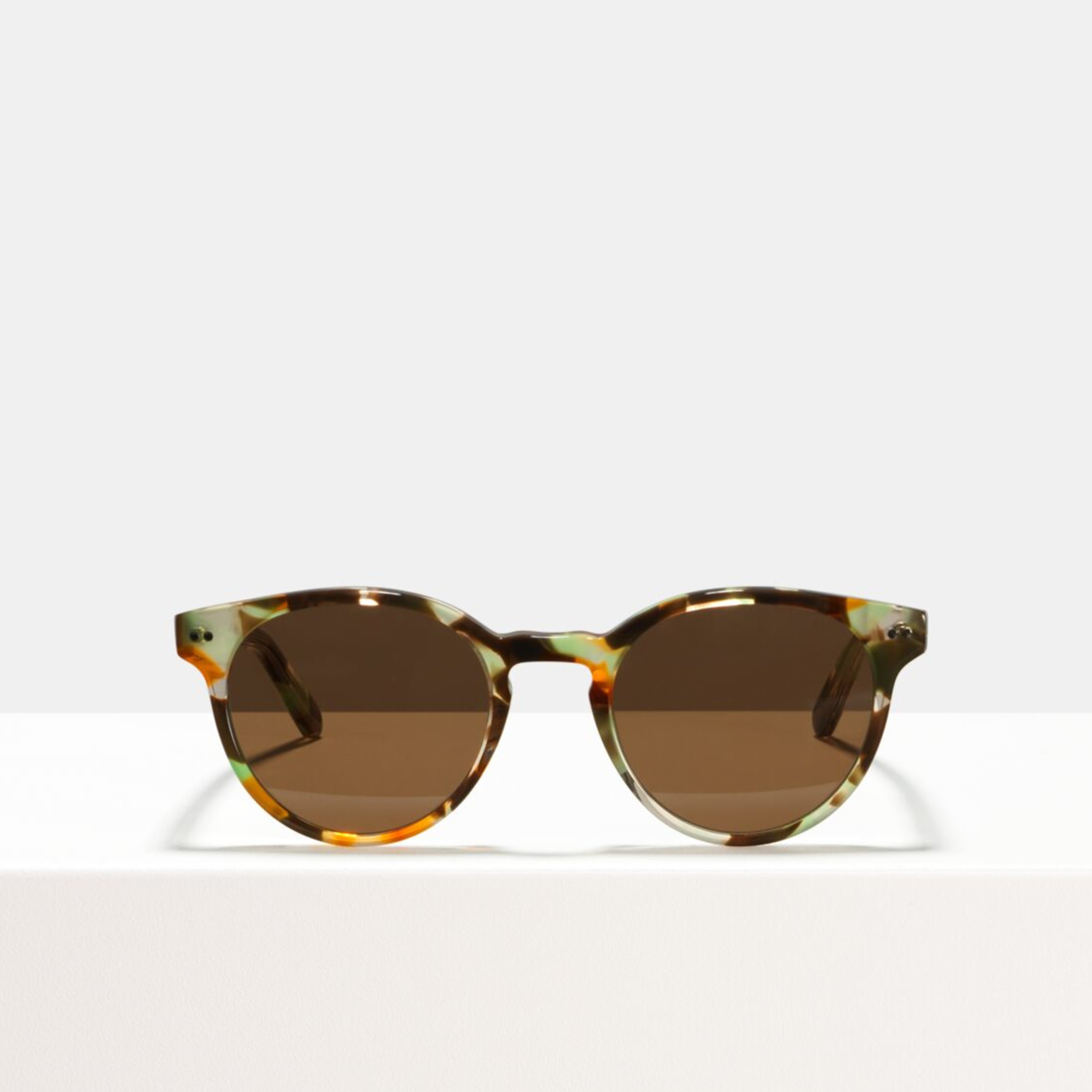 Ace & Tate Sunglasses | round acetate in Beige, Brown, Green, multicolor, Orange, Yellow