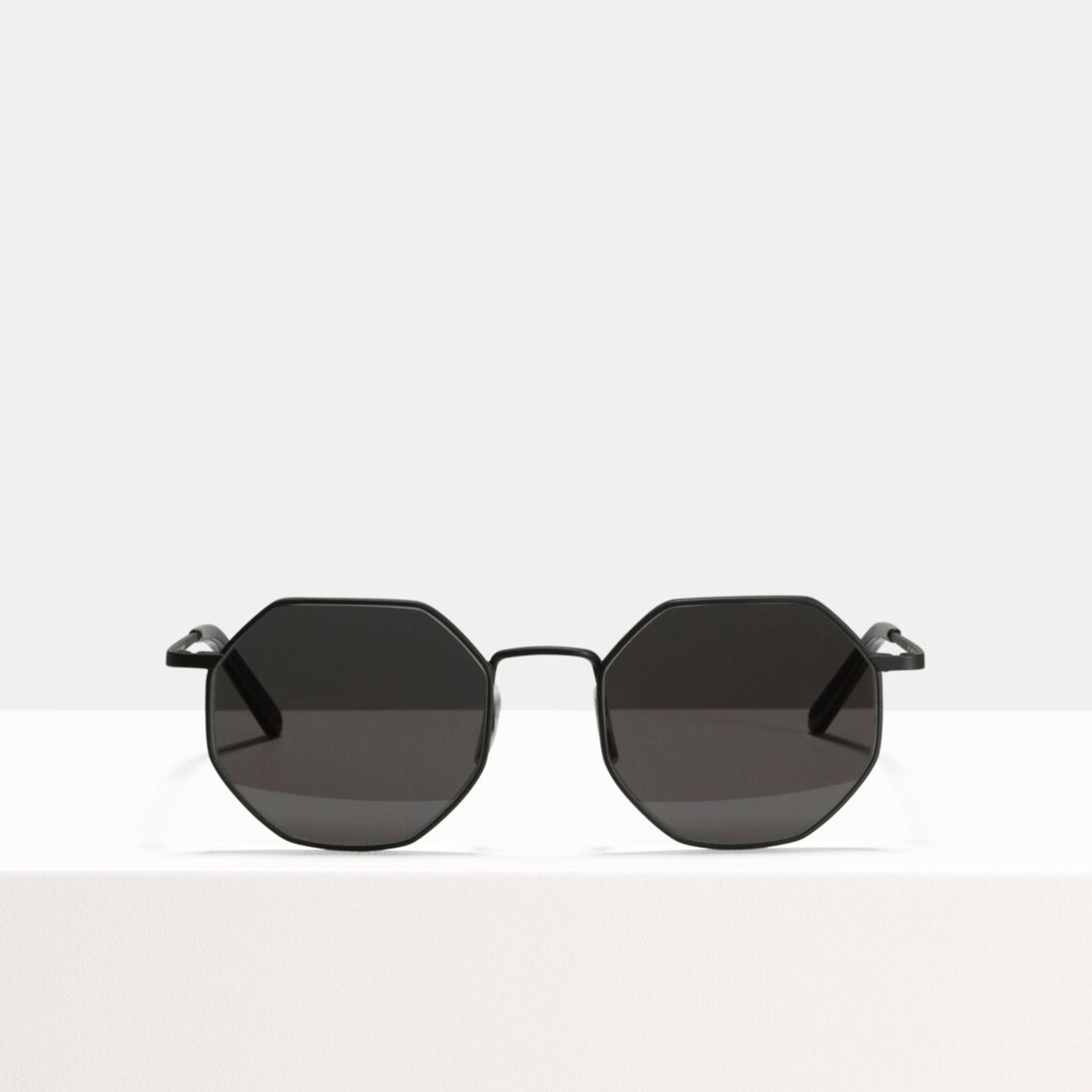Ace & Tate Sunglasses | hexagonal acetate in Black