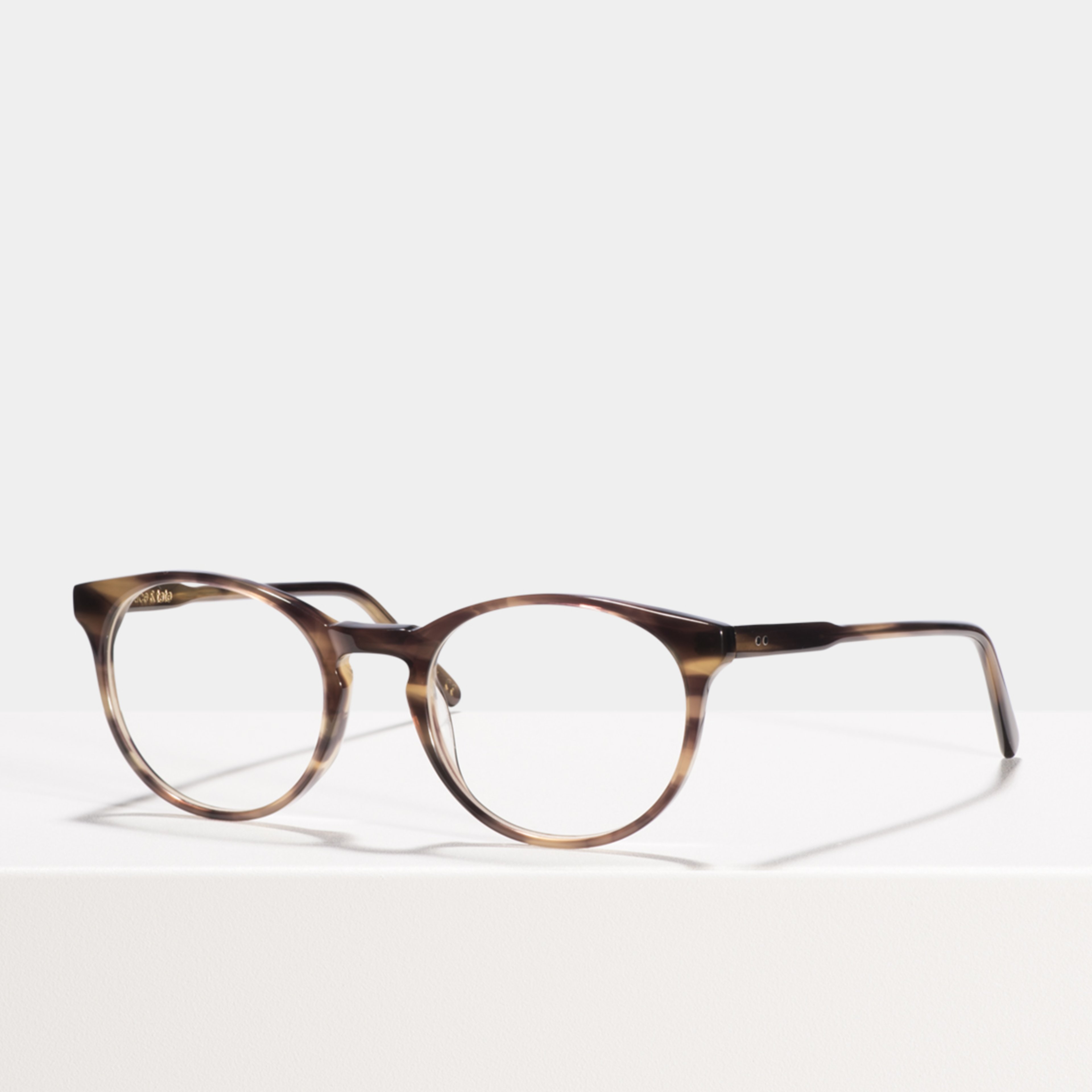 Ace & Tate Optiques | ronde acétate in Beige, Marron