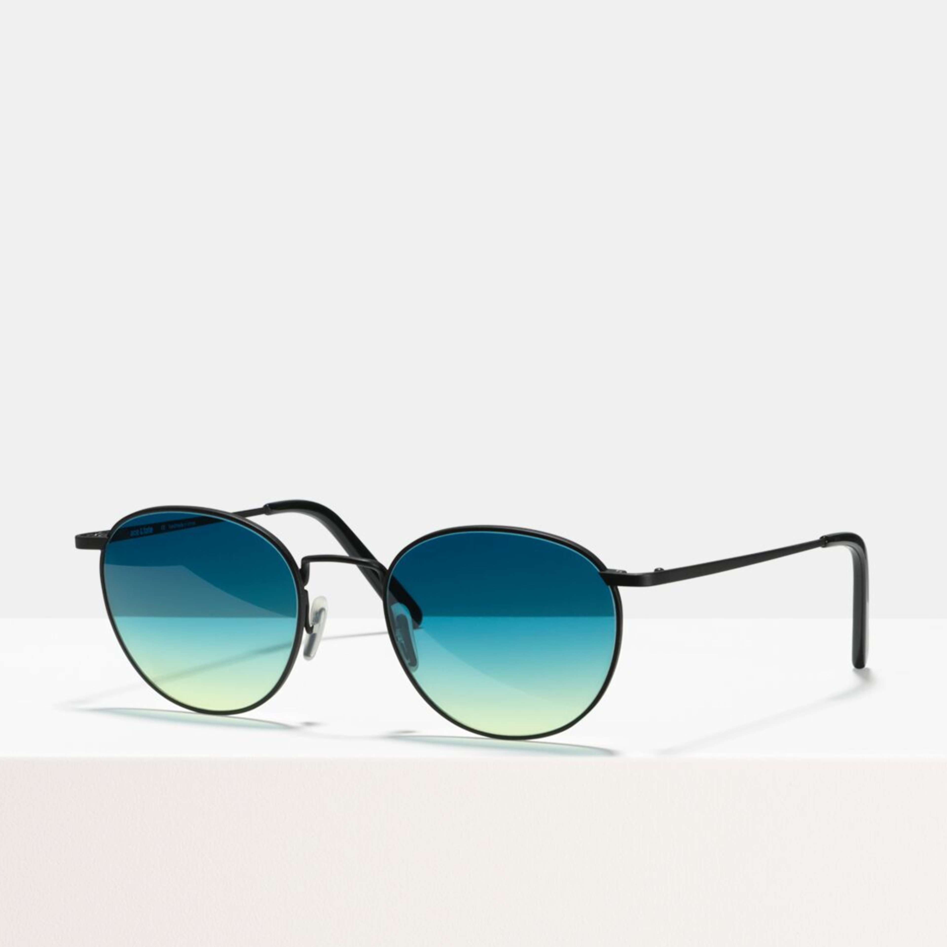 Ace & Tate Sunglasses | round metal in Blue, Yellow