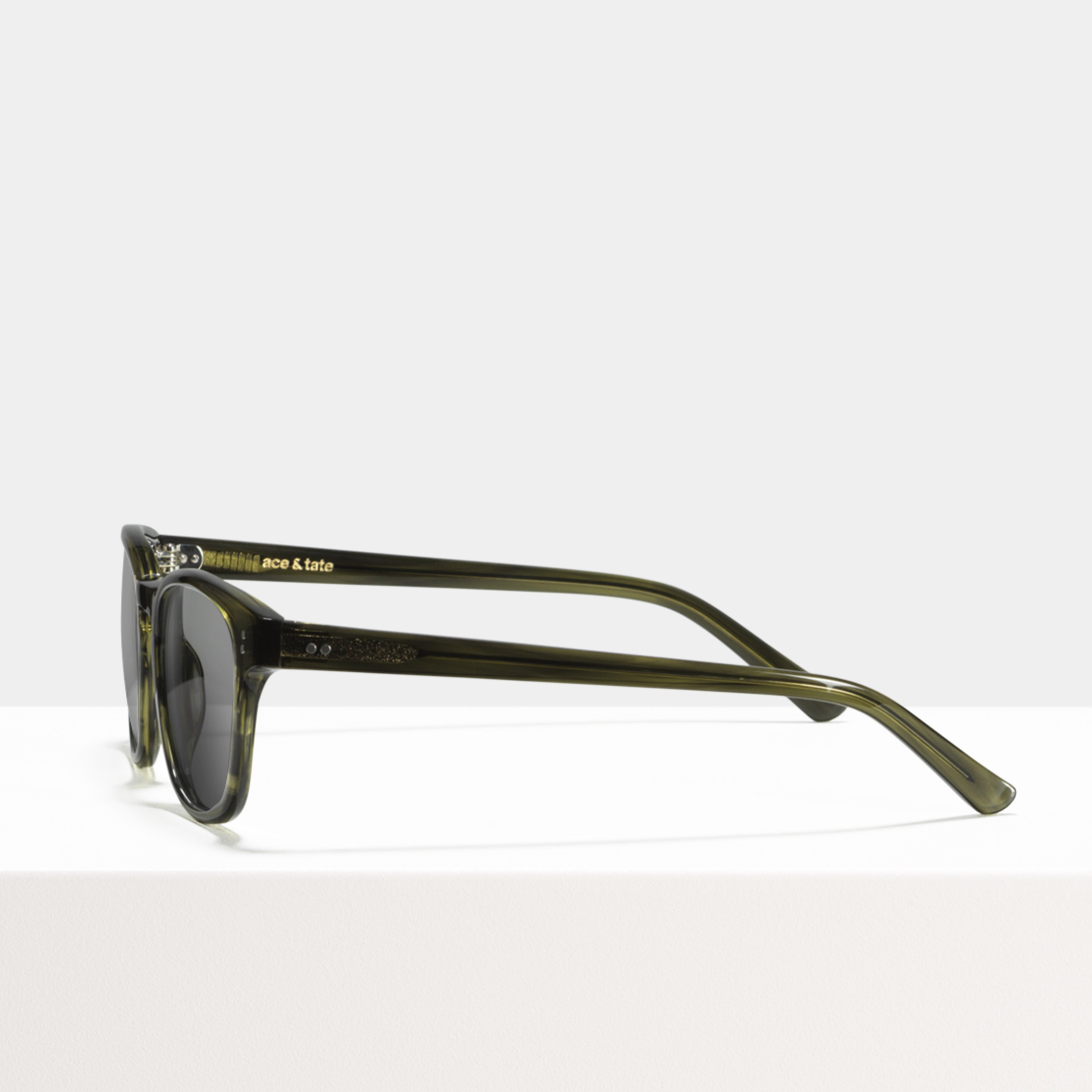 Ace & Tate Sunglasses | square acetate in Green