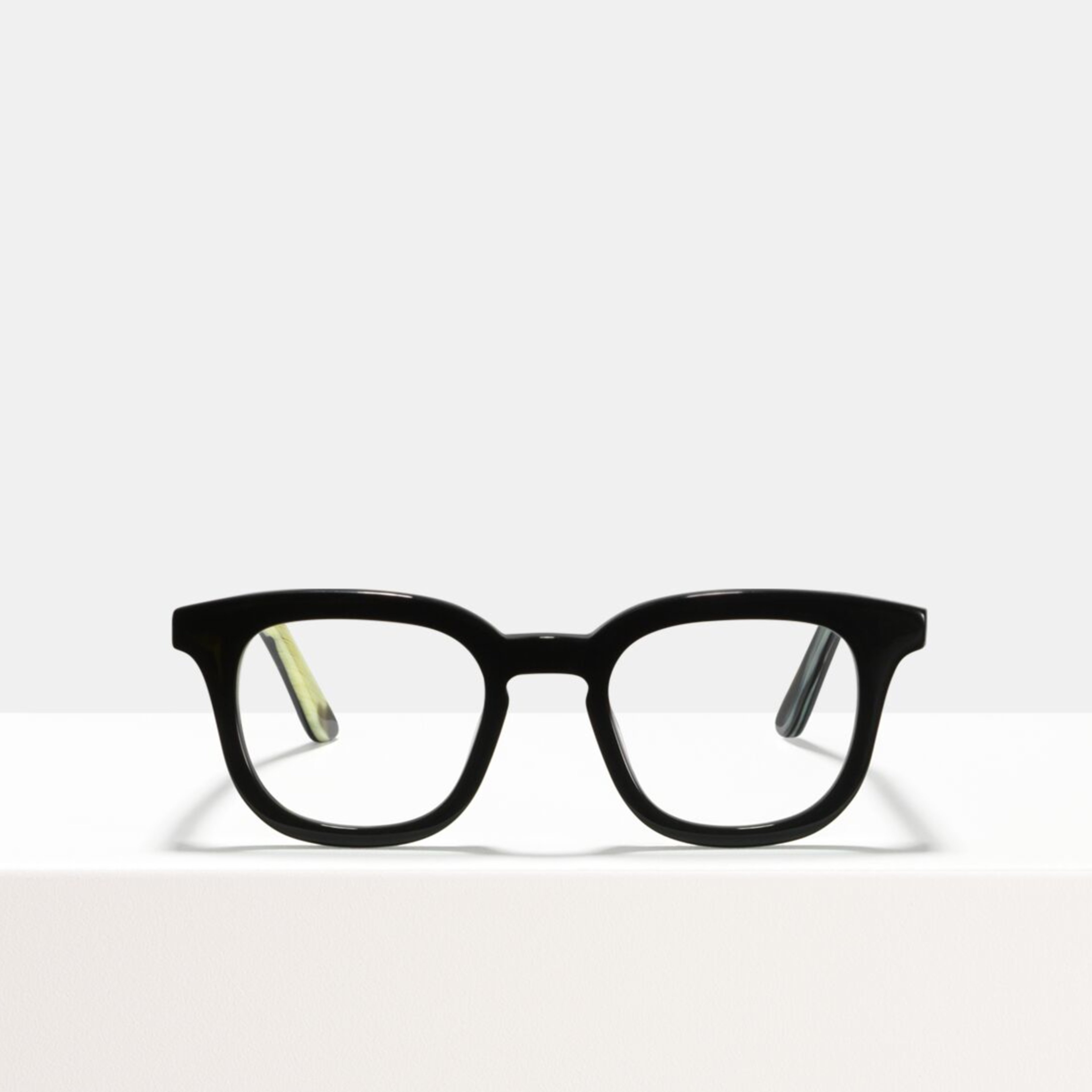 Ace & Tate Glasses | square acetate in Black