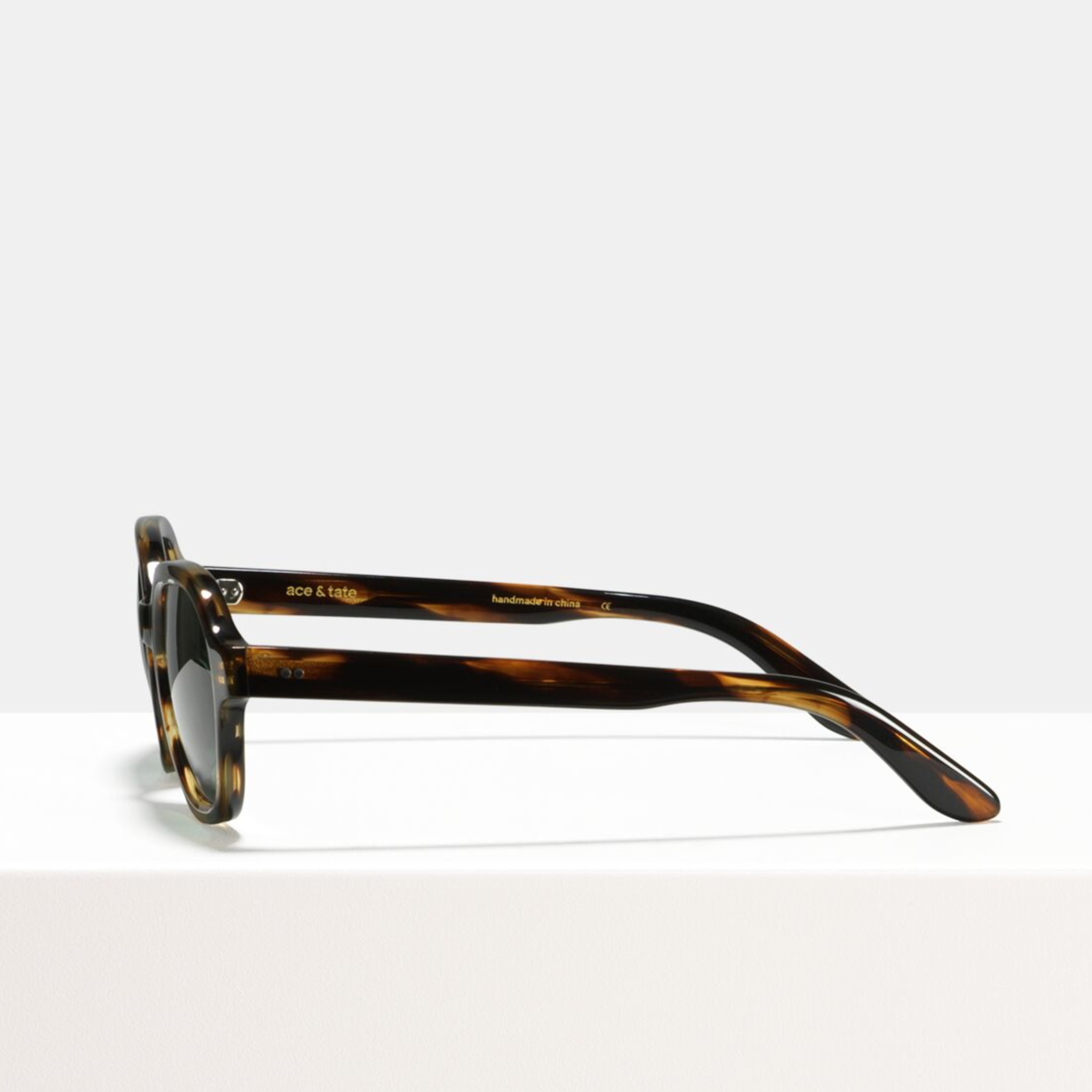 Ace & Tate Sunglasses | quadratisch Acetat in Braun, Orange